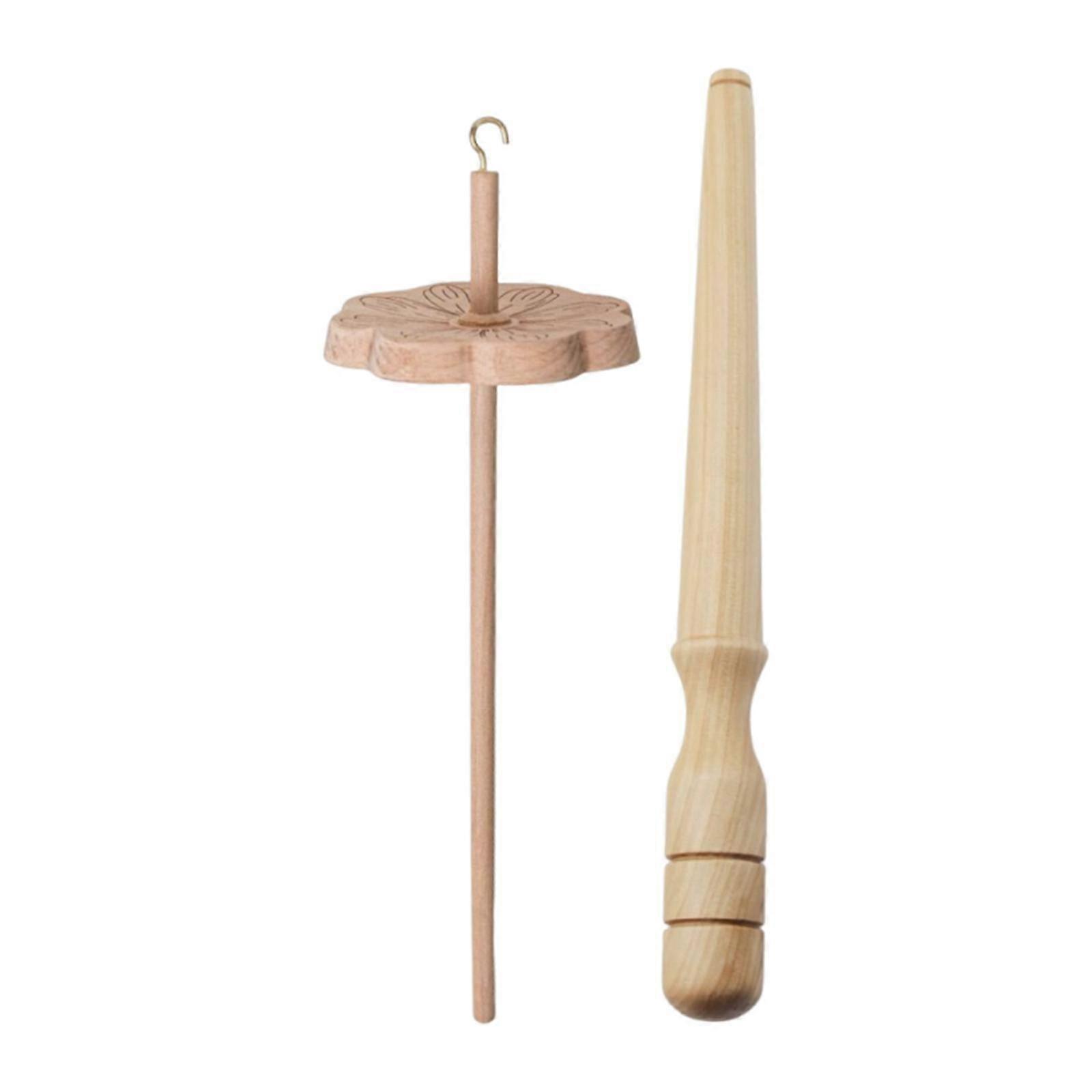 Flower Shape Drop Spindle Yarn Wheel,Portable Weaving Spindle for Beginners