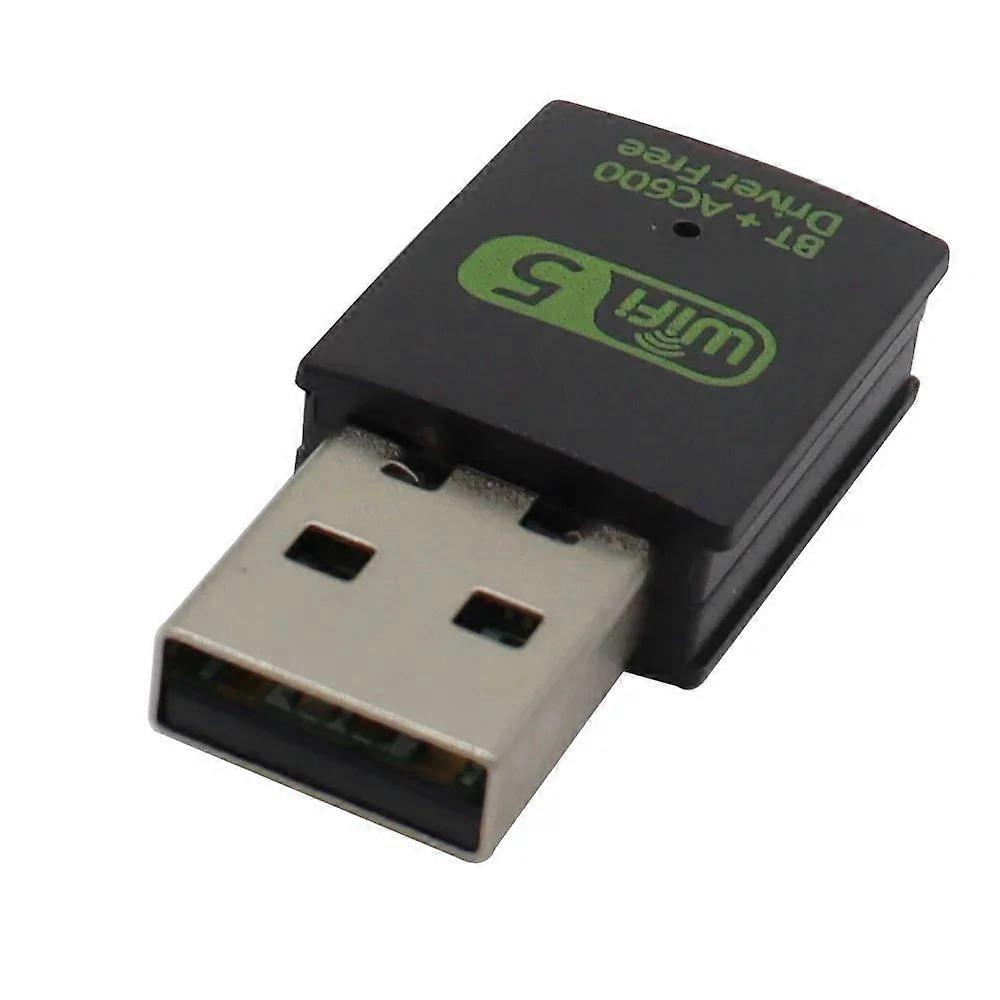 600Mbps USB WiFi Bluetooth Adapter Dual Band 2.4/ 5.8Ghz Wireless External Receiver RTL8821CU Wi-Fi