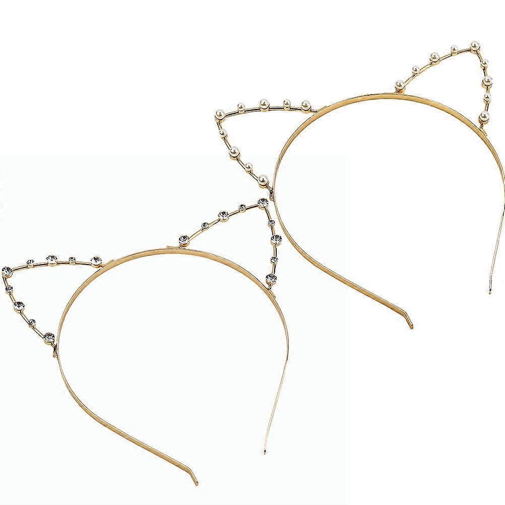 Dazzling Cat Ears Hoops, Designed for Girls' Performance and Play