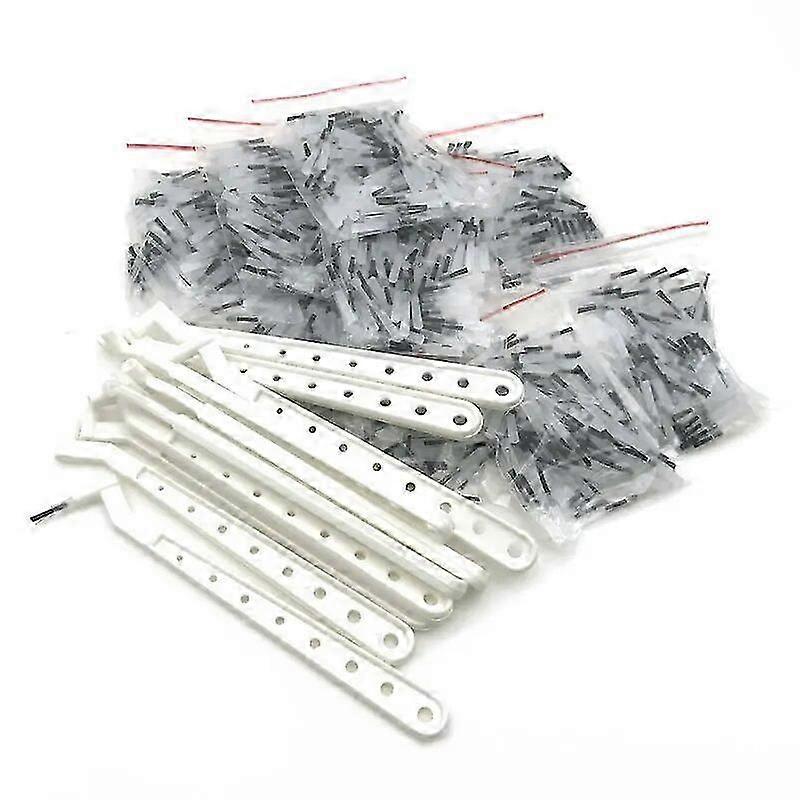 1000Pcs Dental Disposable Composite Brush White Tips +10 Brushes Handles Handle