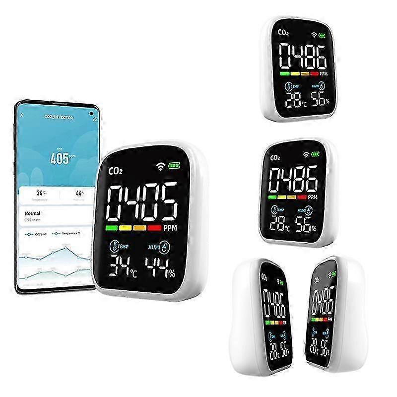 WIFI Infrared CO2 Monitor Carbon Dioxide Monitor NDIR Sensor Air Quality Monitor Carbon Dioxide Det