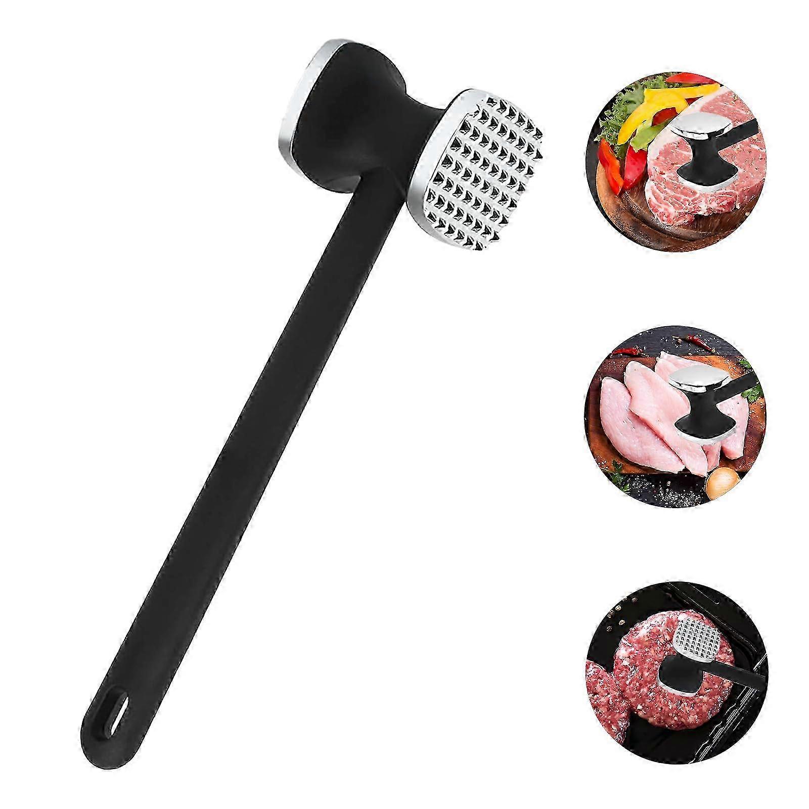 Fleischklopfer Hammer - doppelseitiges Design für Steak, Rind & Huhn