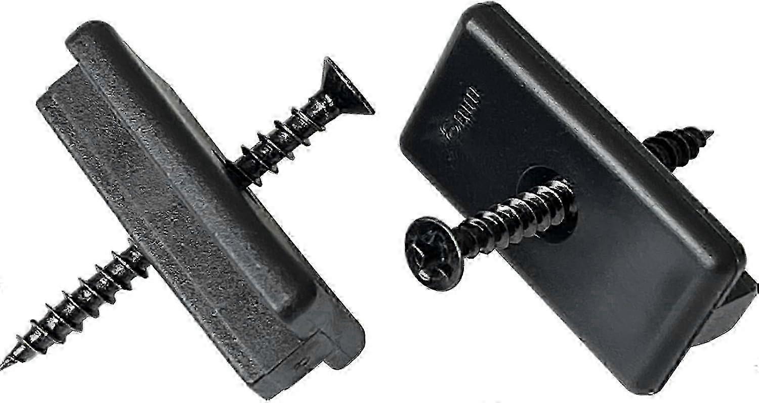 100 Pieces WPC Clips, 6mm Plastic Decking Clips for WPC/BPC Slats, Hidden Fixing