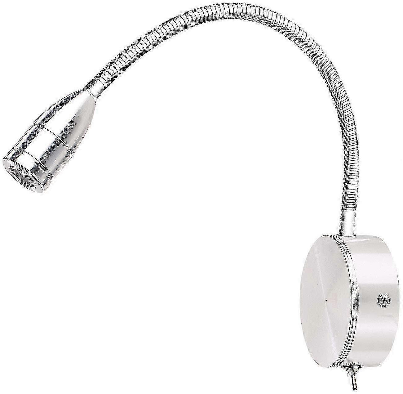 Gooseneck Bed Lamp, LED Reading Light with Gooseneck, Wall Mountable, 3 W