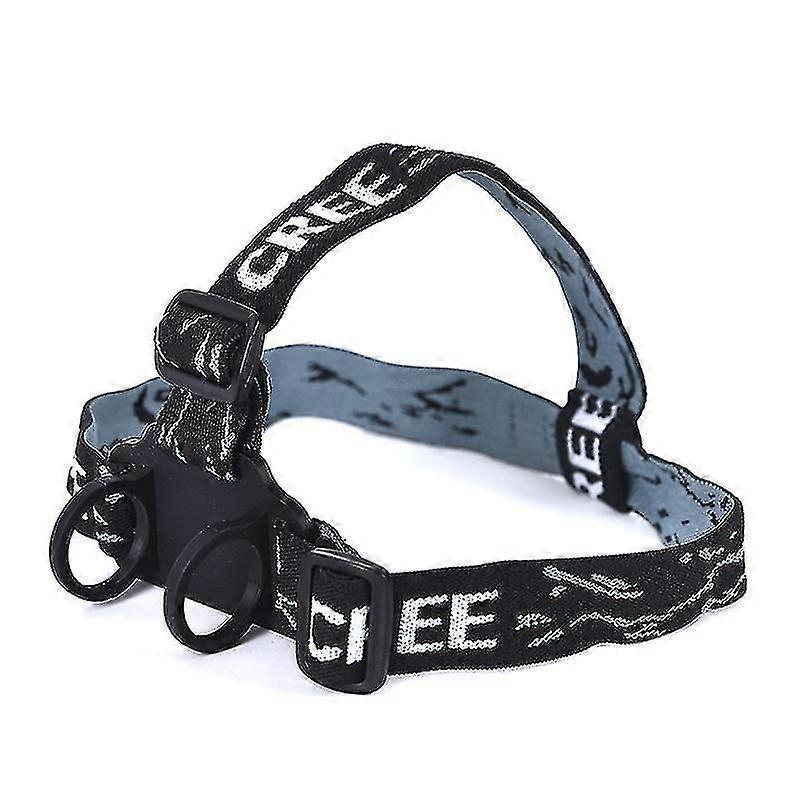 Adjustable Headband Mount Holder for Headlamp Flashlight Torch, Hands-Free Light Strap