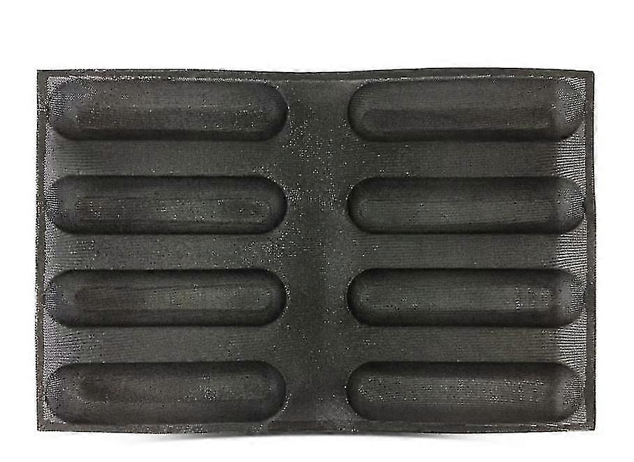 2025 Baking Cookie Sheets Glass Fiber Silicone Hamburger Moulds Bread Baguette Baking Mold Long Loaf Cookie Bun Form Non