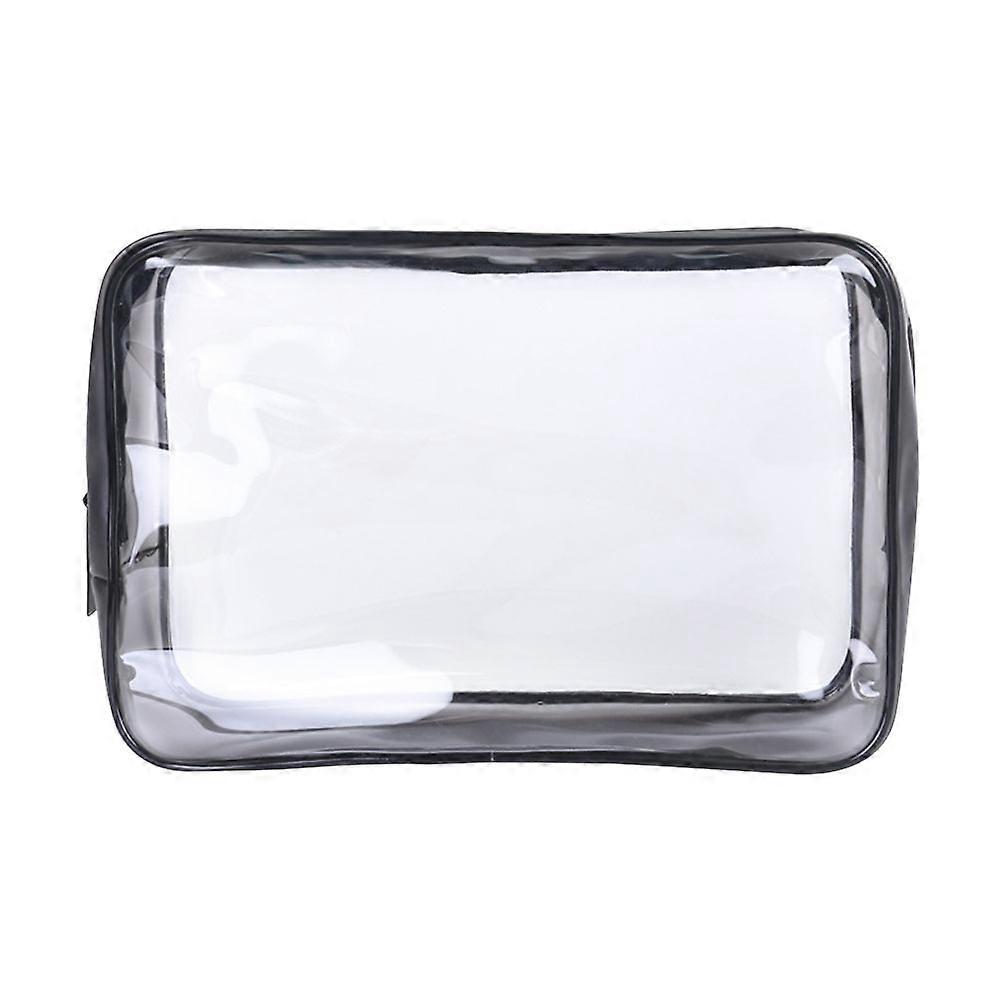 Travel Makeup Bag Clear Multifunctional Transparent Storage Bag Case Water-Proof For Daily Use Simple Style 1Pack