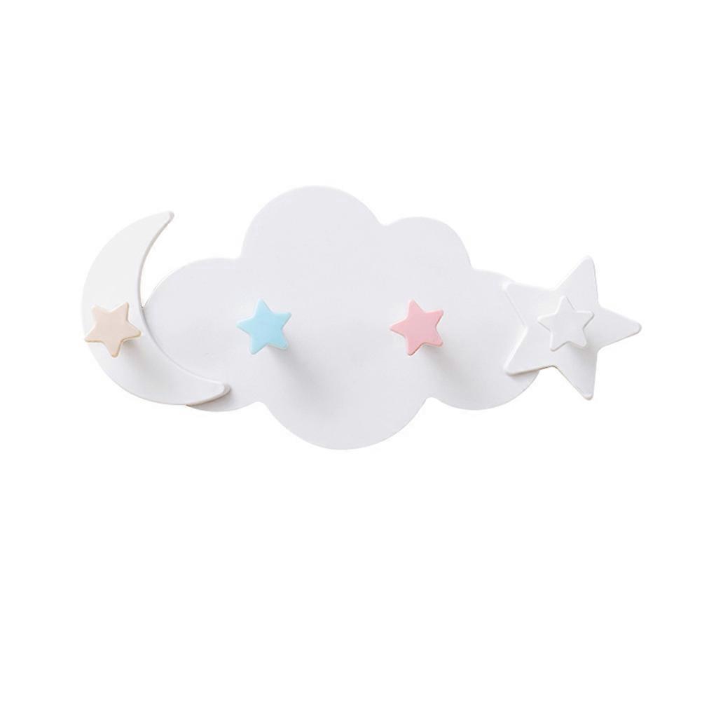 Cloud Shelf Hooks Adhesive Wall Mounted Hook for Clothing and Accessories Wall Mounting in Bedroom Living Room Bathroom Kitchen 29.5x14x5cm 1Pack