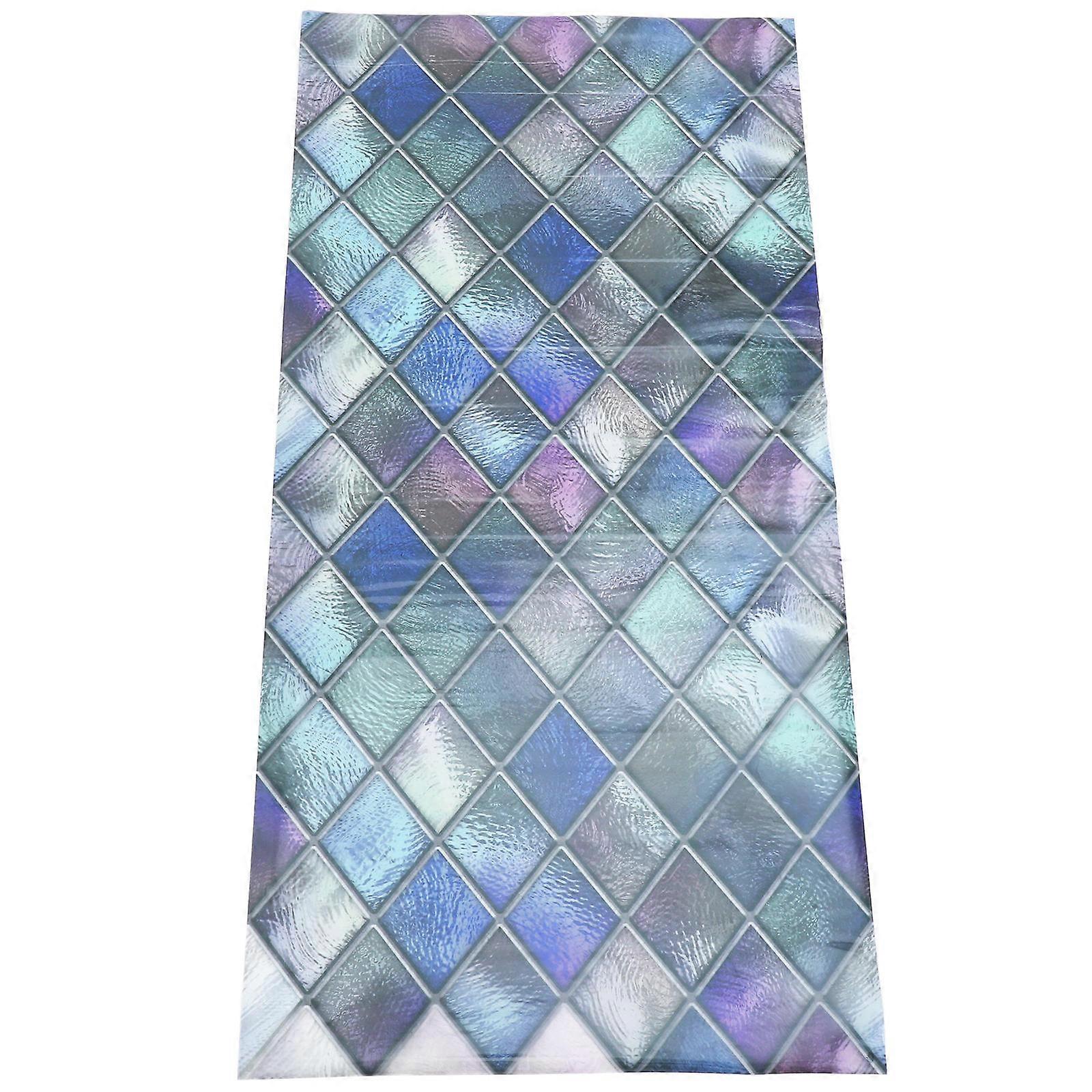 Static Privacy Window Film   Non Adhesive Translucent Glue Window Cling Mural for Home Office   Easy to Apply and Removable