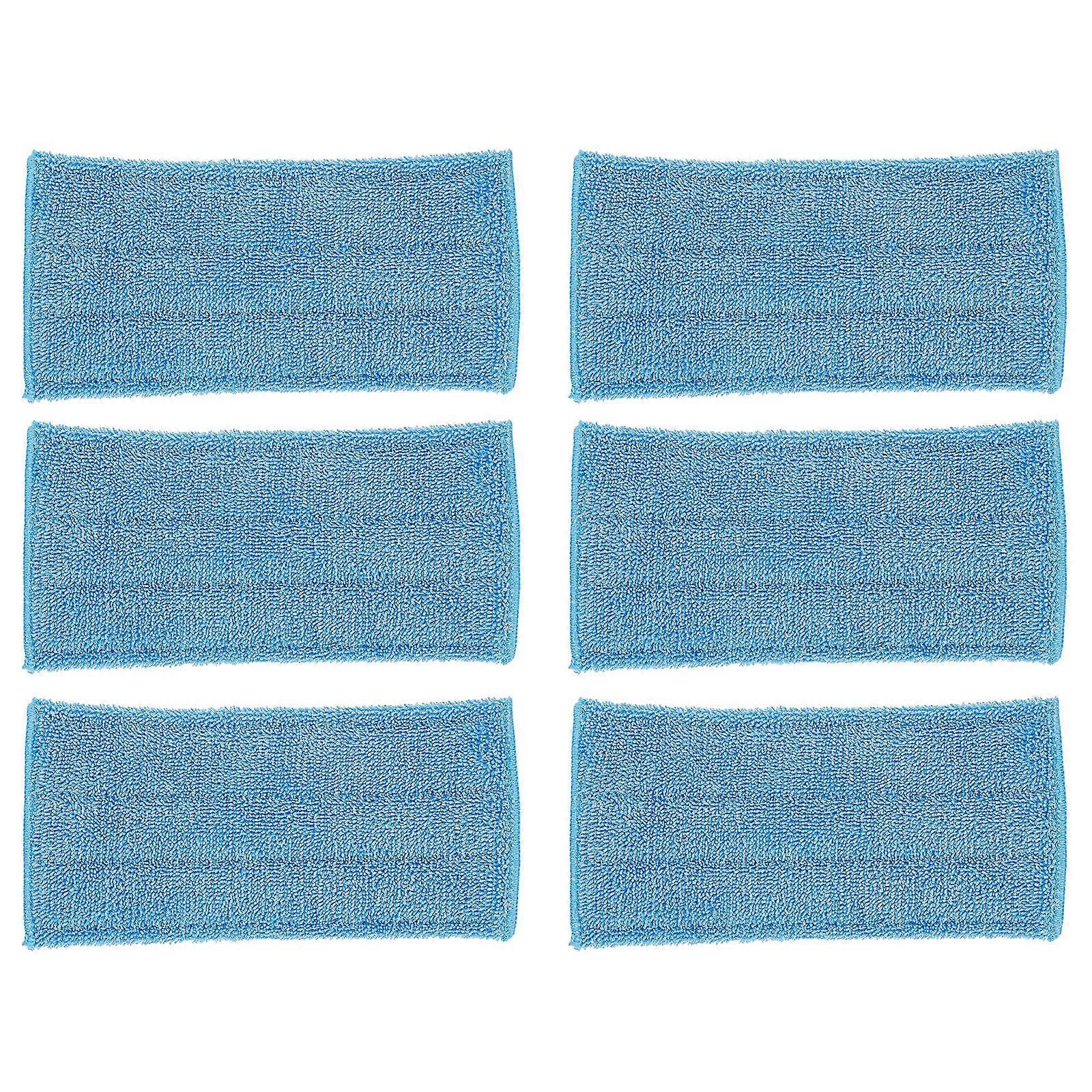6pcs Reusable Microfiber Mop Refill Pads for Efficient Dirt Removal on Tile, Laminate, and Vinyl Floors – Strong Absorption & Fast Drying
