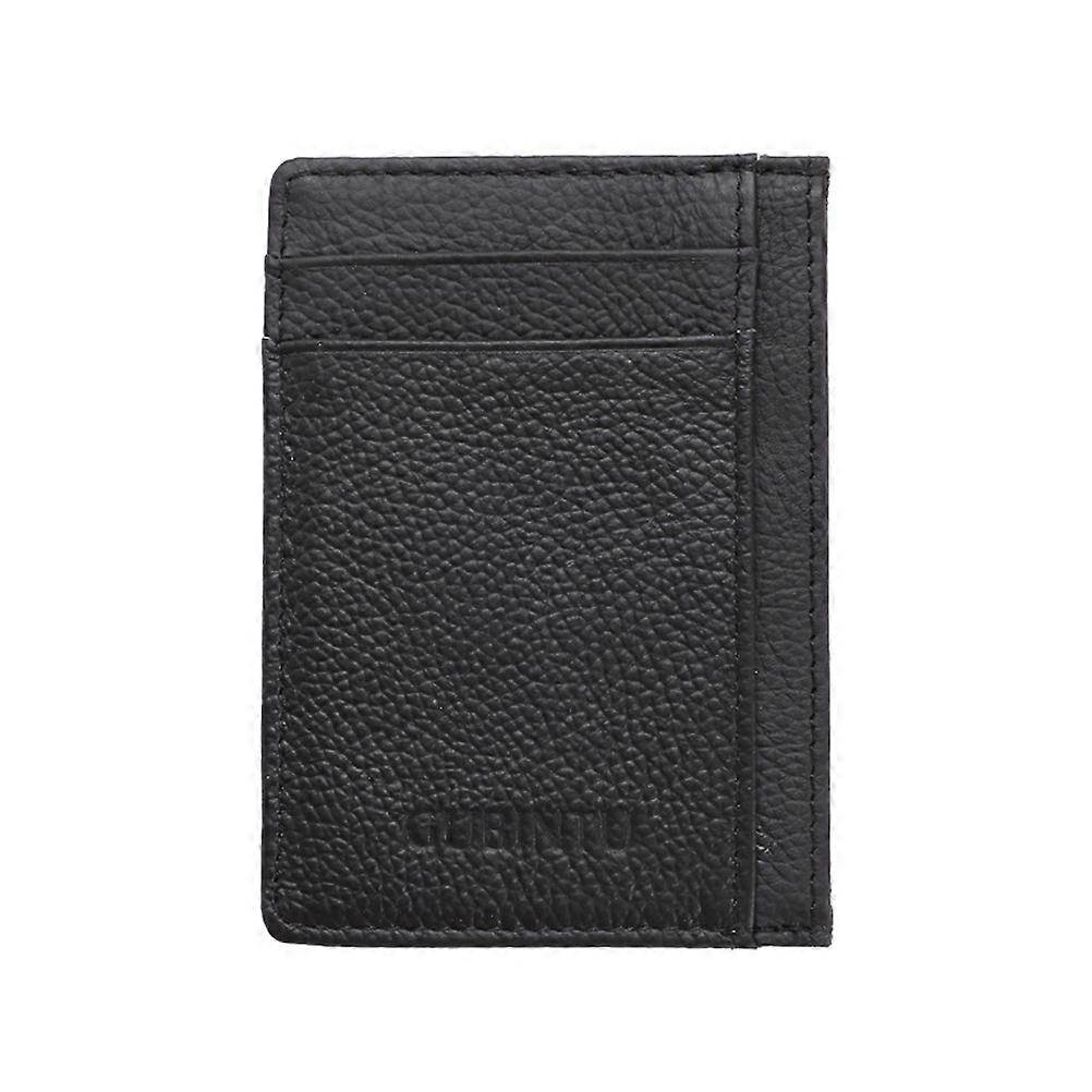 Multifunctional Compact Wallet Card Pack Rectangular Shape Leather For Men And Women 1Set