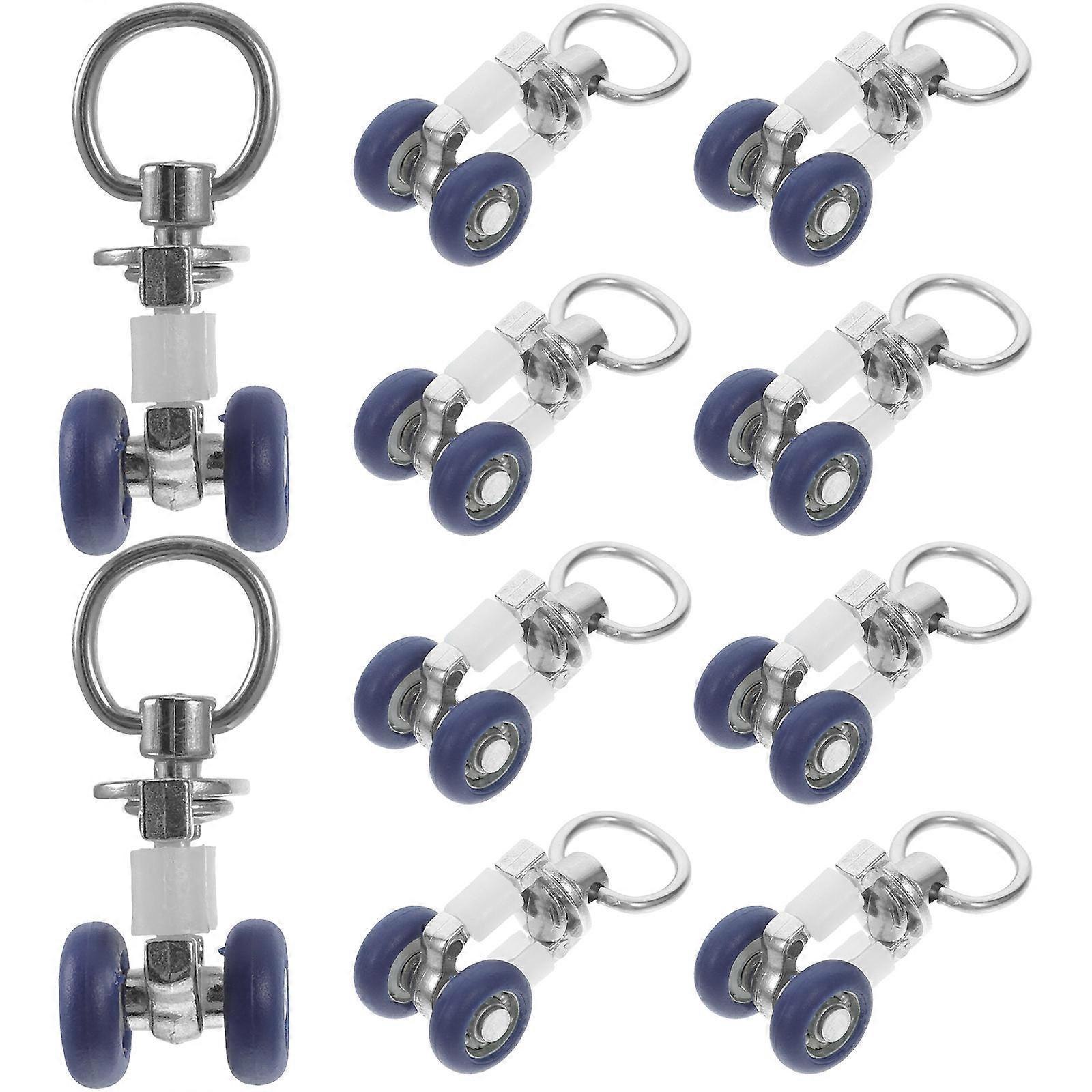 Here's a refined and professional product description based on your input:
 
**10 Pcs Stainless Steel Curtain Track Rail Wheels – Durable Sliding