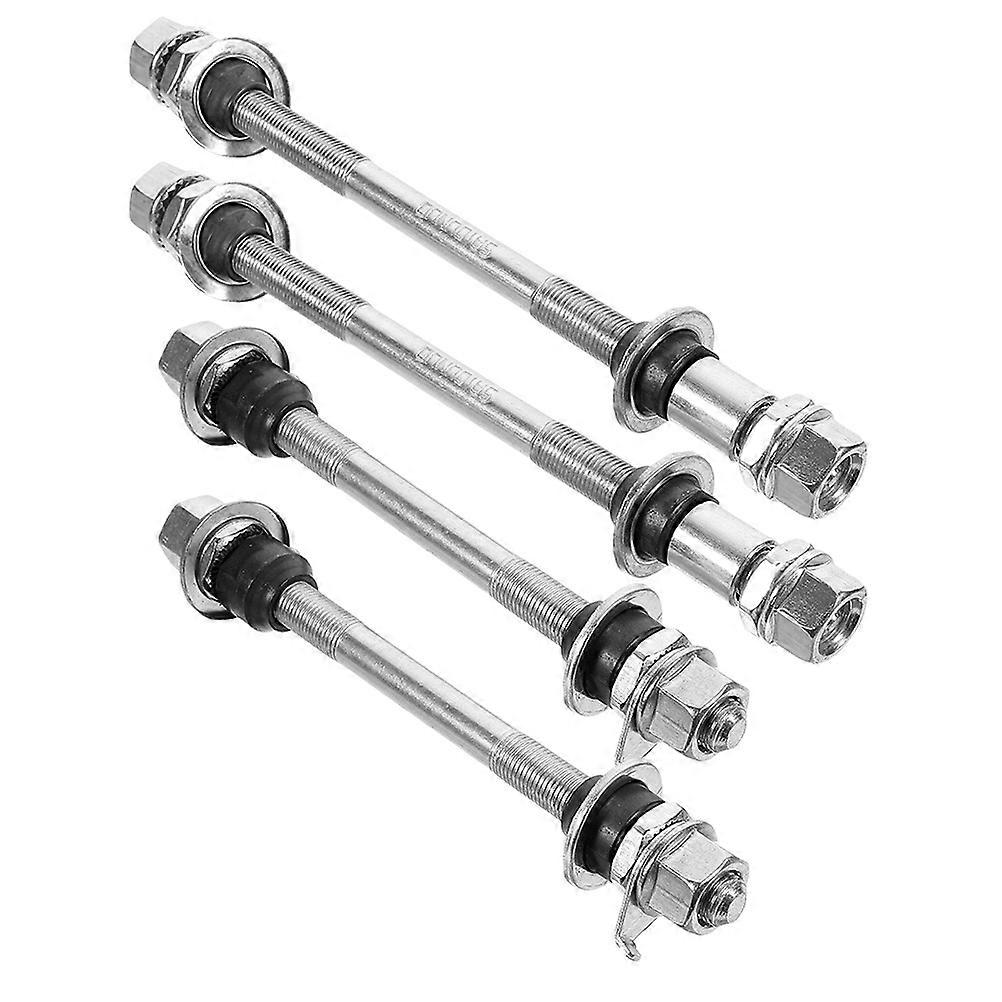 Quick Release Skewer Front And Rear Enthusiasts White 4Pcs