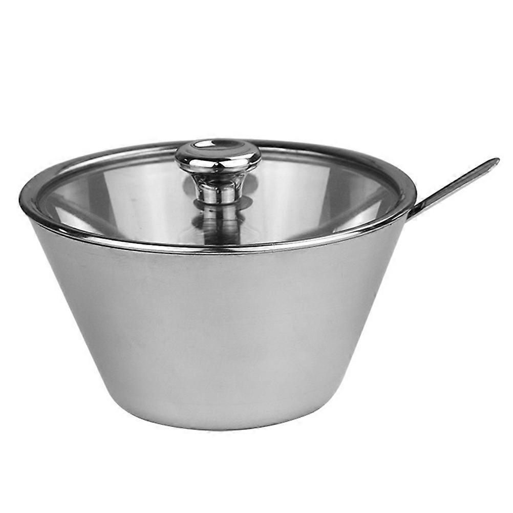 Kitchen Spice Jar Stainless Steel Seasonings Can Cooking Convenience Large Capacity 4.32X4.24X2.95in 1Pc