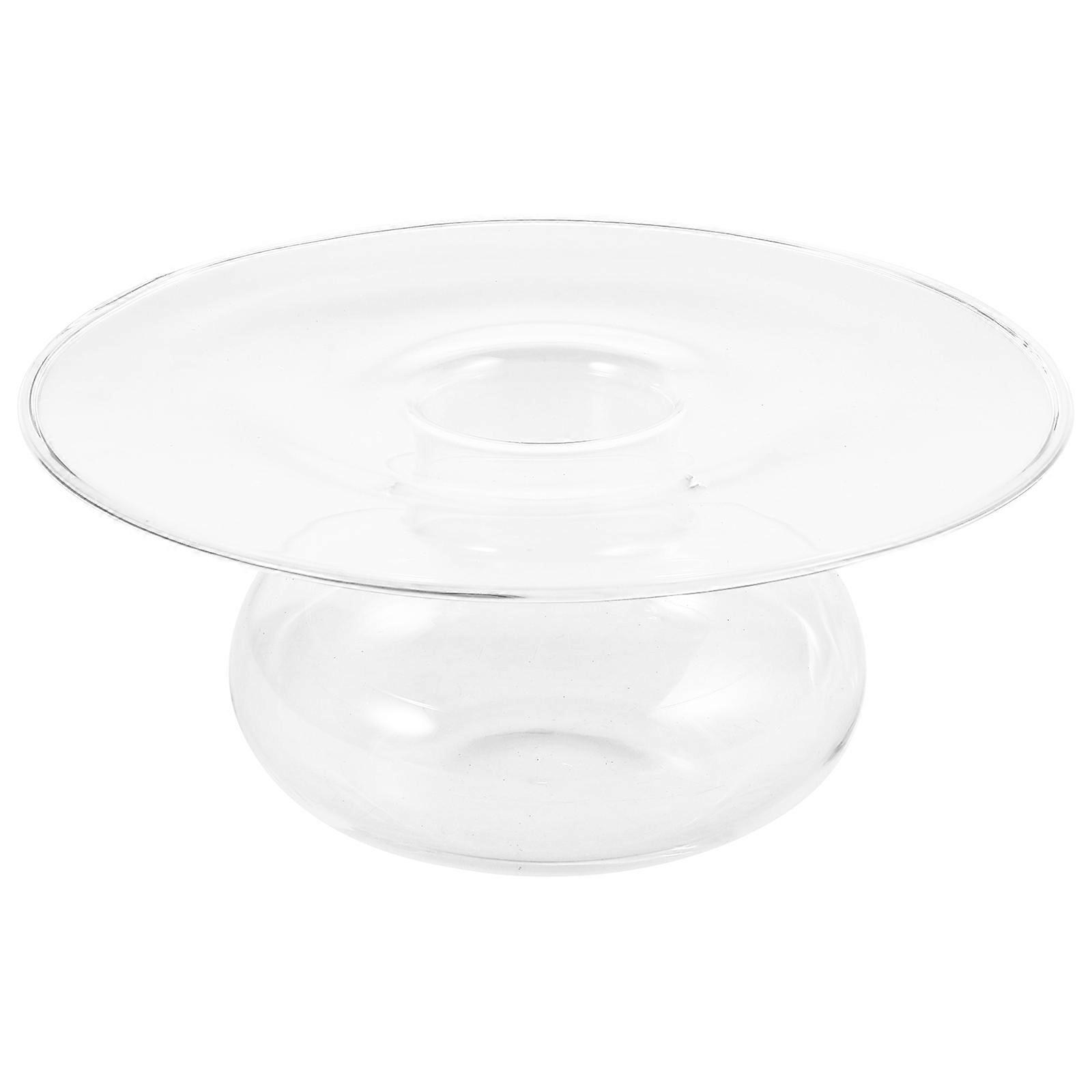 Glass Bowl Hat Shape Tableware For Hotel Use Transparent 18.00X18.00X8.00CM Dry Ice Smoke Effect 1Set