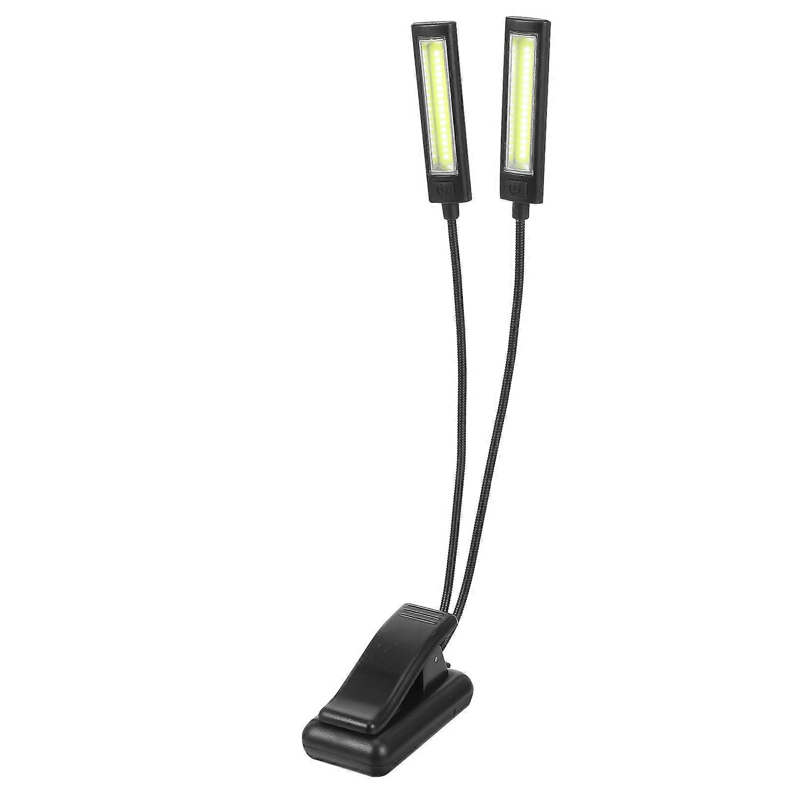 Double-Headed Reading Lights Clip-On Desk Light Stylish Design Non-Flickering For Students 1Pc