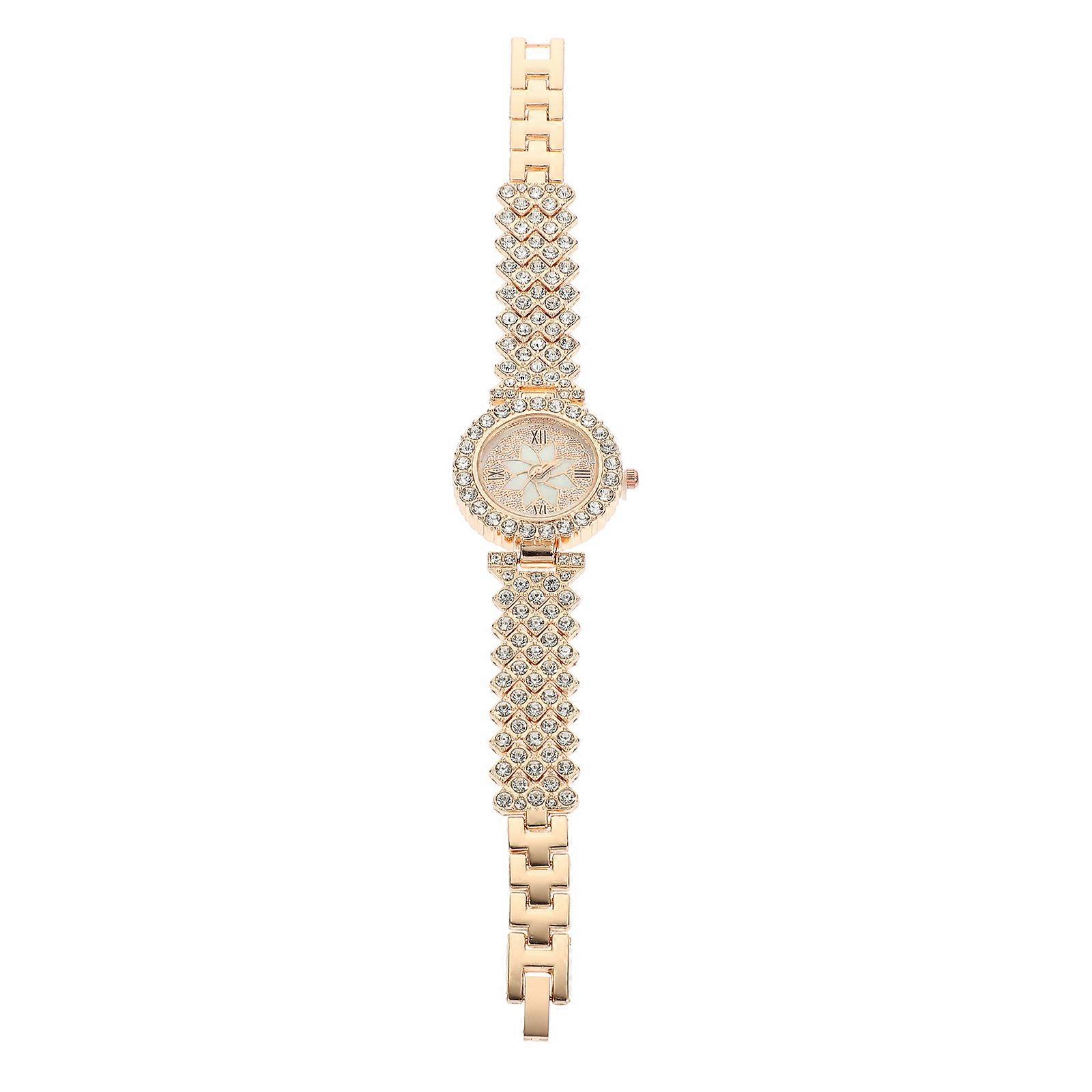 Ladies Wrist Watches Decorative Rhinestone Embellished Versatile Belt Watch for Women Various Occasions 1Pack
