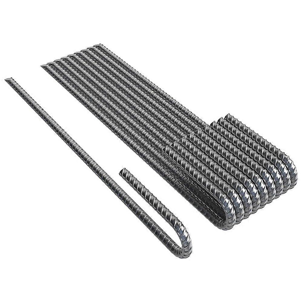 J-Hook Floor Anchor For Reinforcement Bars, Extra-Coated Steel, Chisel Point, 10 Pieces