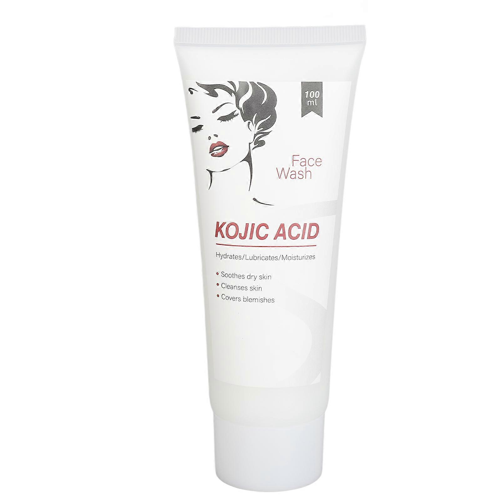 Kojic Acid Facial Cleanser 100ml Refreshing Hydrating Moisturizing Face Wash for Blackheads Pimple Removal 
