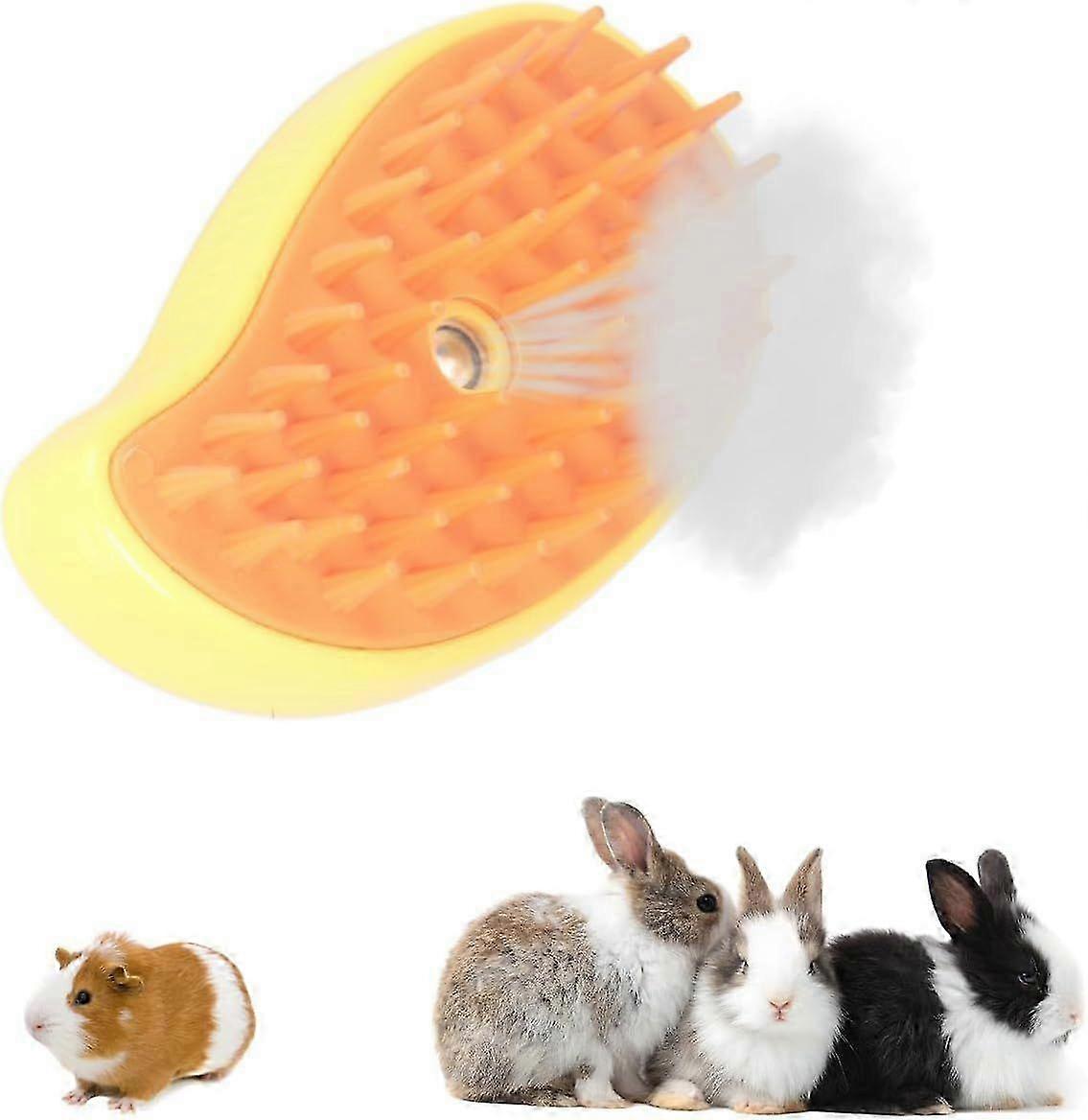 Lemmikkieläinten höyryharja koirille ja kissoille, karvanpoisto- ja hierontatyökalu