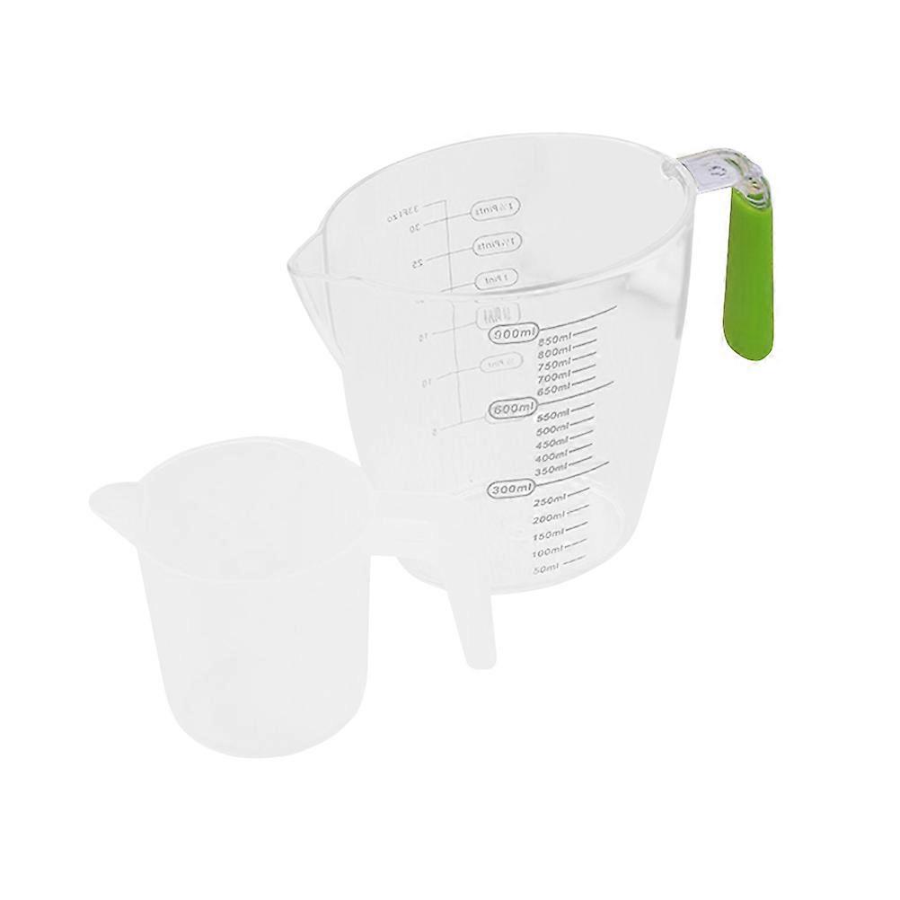 Beaker Measuring Cups Plastic Usable Cup for Baking Cooking Home Use 900ML 1Pack