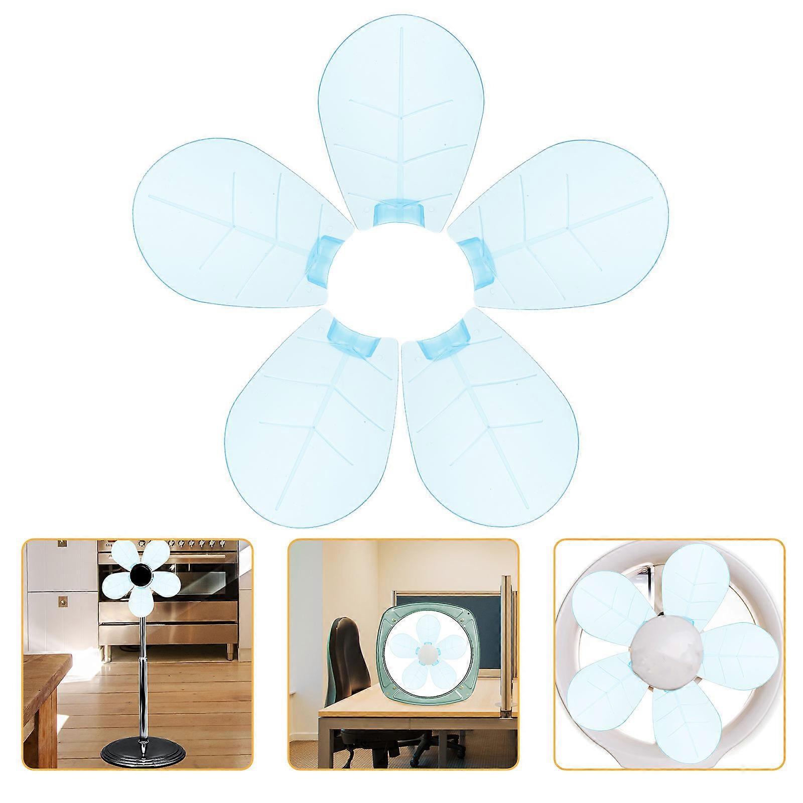 5pcs Replacement Fan for Standing Pedestal Fan, Durable Plastic Leaves, Compatible with Sturdy Structure