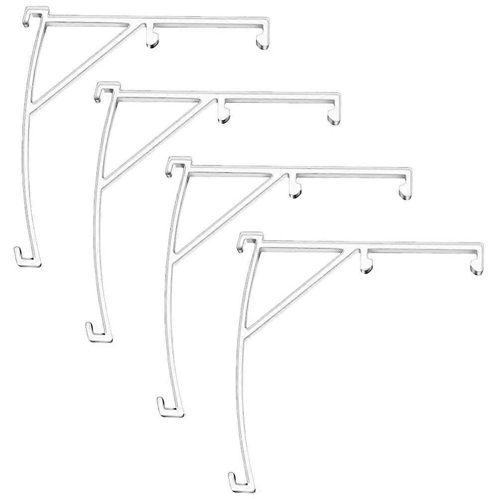 6pcs Plastic Valance Clips: Vertical Blind Clear Valance Clip Bracket Vertical Blind Hidden Installation Bracket Replacement Part Hidden Retainer