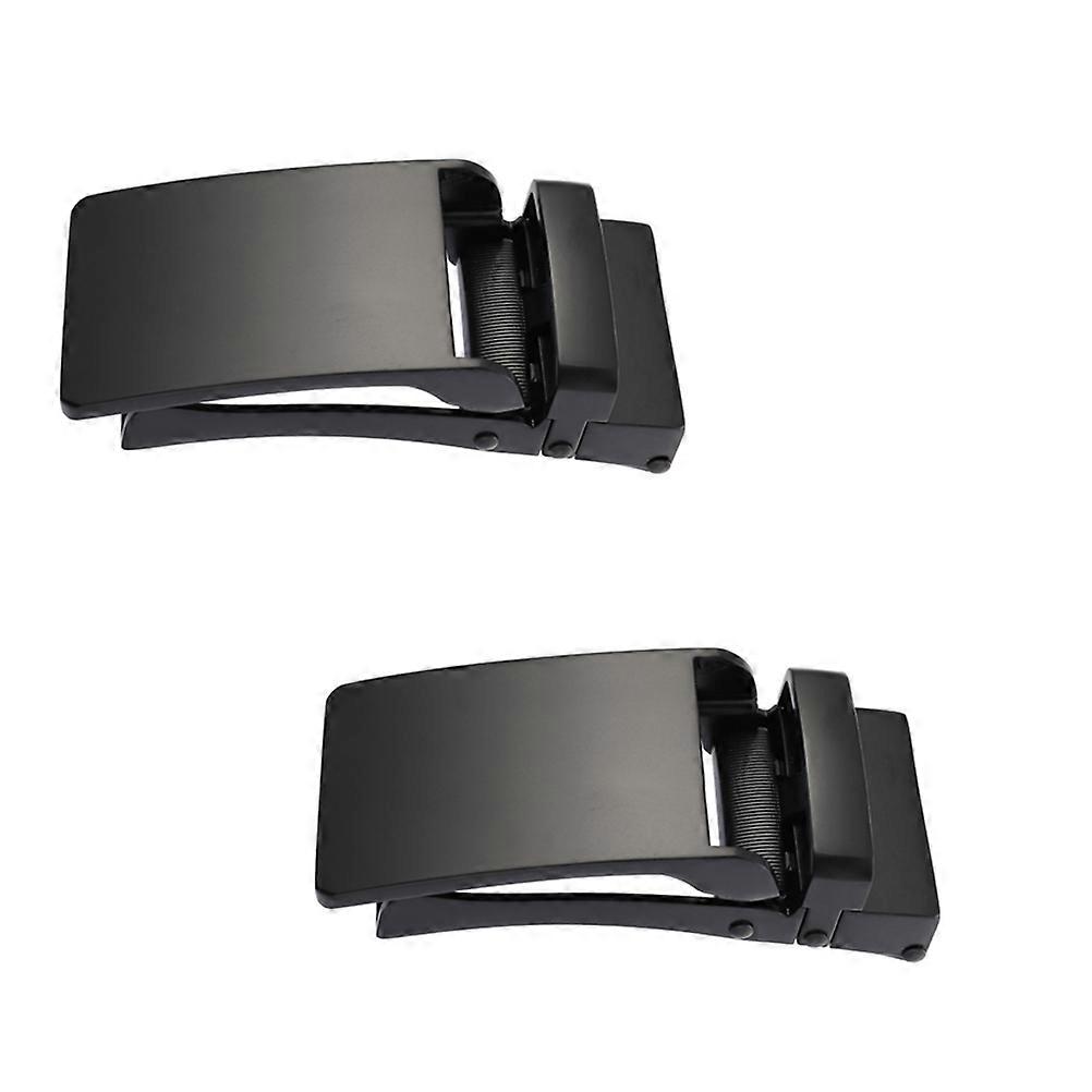 Automatic Buckle Belt Buckles For Men Business Alloy Durable Scratch-Resistant Square 2Pcs
