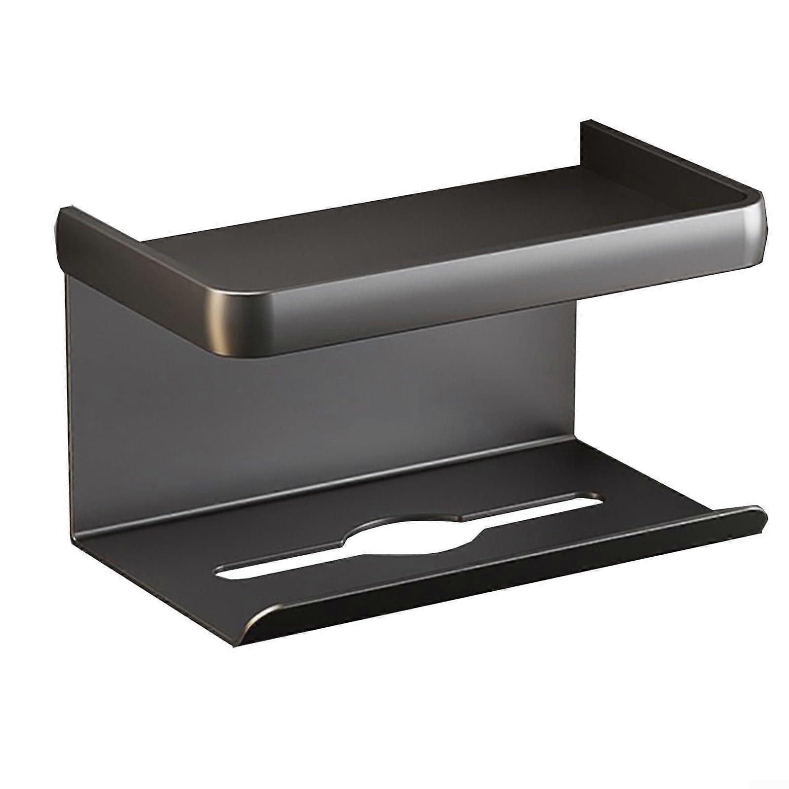 Paper Towel Holder With Storage Shelf For Kitchen And Bathroom Organization (C)