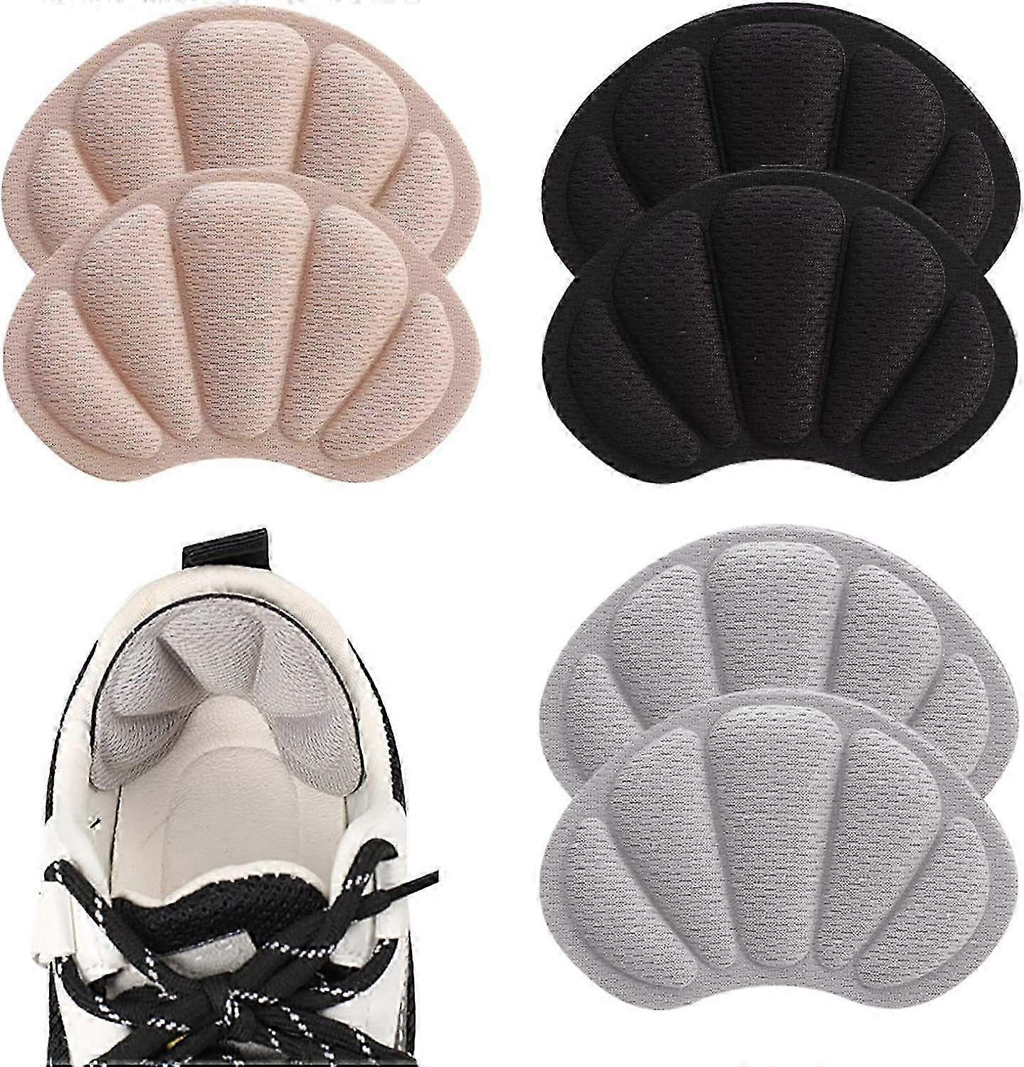 3 Pairs Heel Pads for Shoes, Self-Adhesive Insoles Against Rubbing and Bubbles Heel Sticker