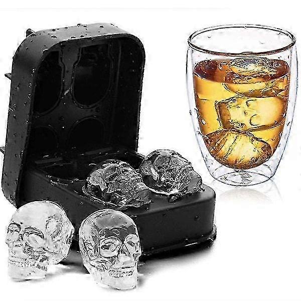 Skull Ice Mold - Black Chocolate/Jelly Form