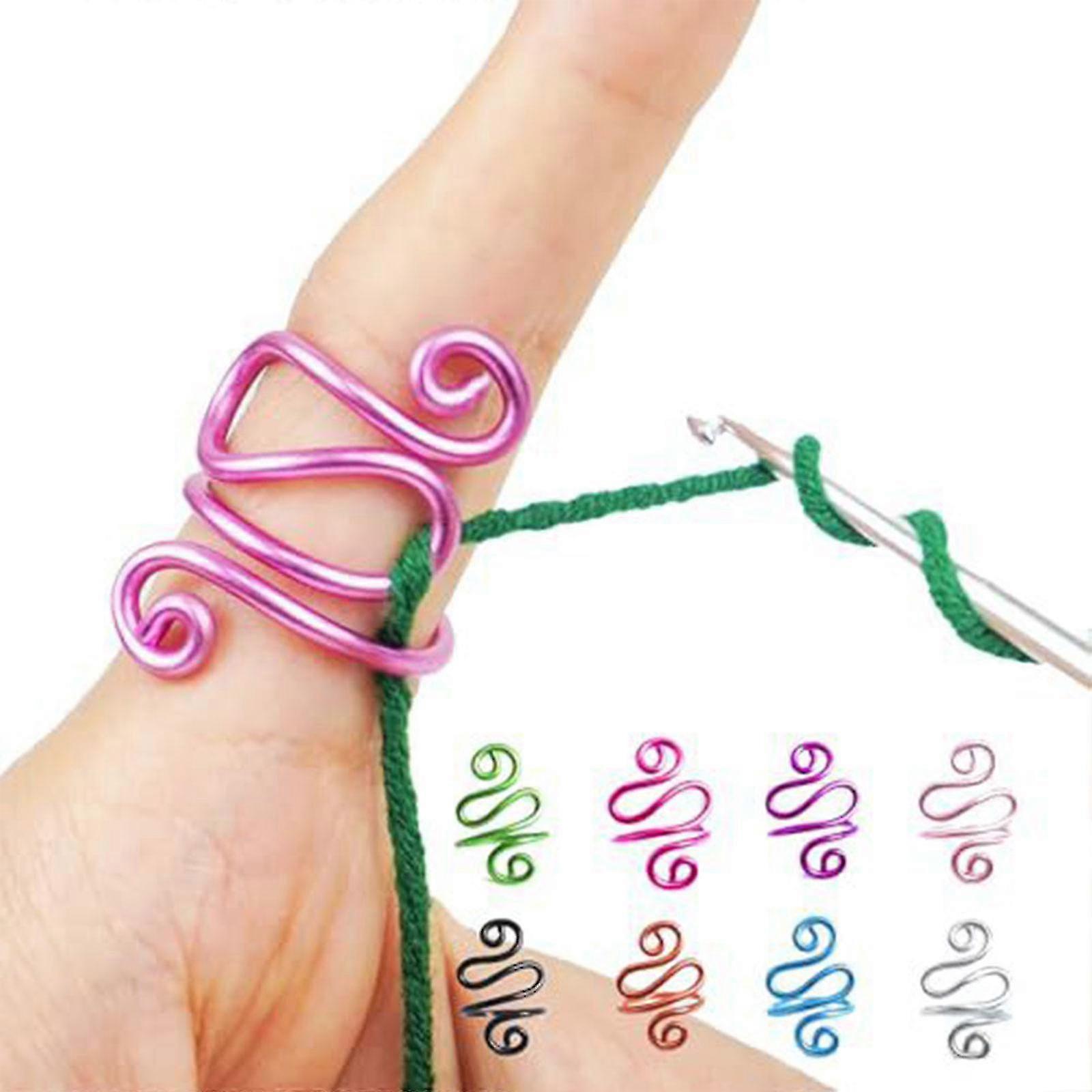 Handmade Crochet Yarn Tension Control Ring for Lefties and Righties