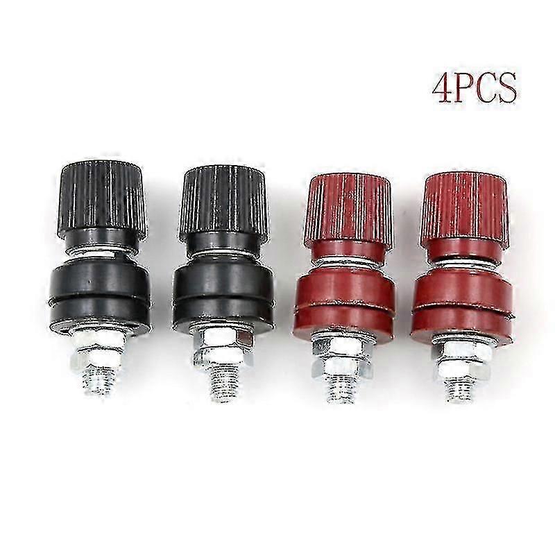 4-Piece M6 Power Supply Terminal Set with 6mm Screw Binding Posts
