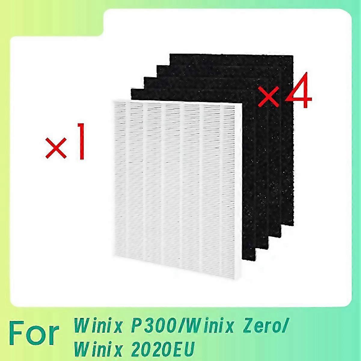 For 1 Hepa Filter And 4 Activated Carbon Pre-filters Compatible For Winix P300