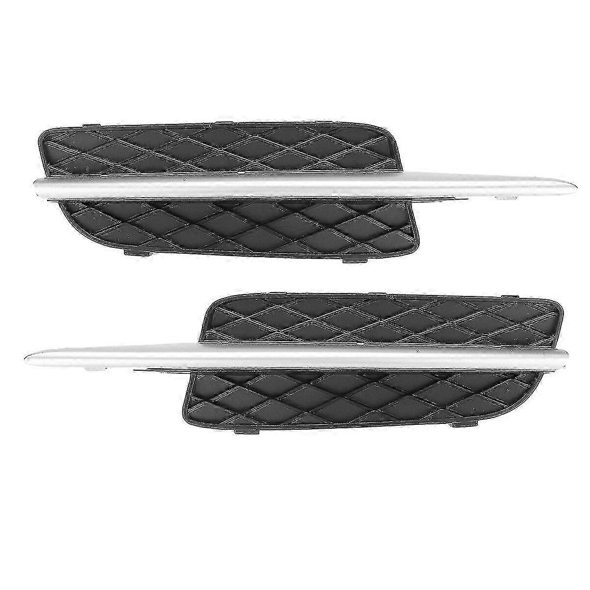 Front Bumper Lower Grille Cover & Chrome Trim for Compatible with X5 E70 X6 E71 2007-2010