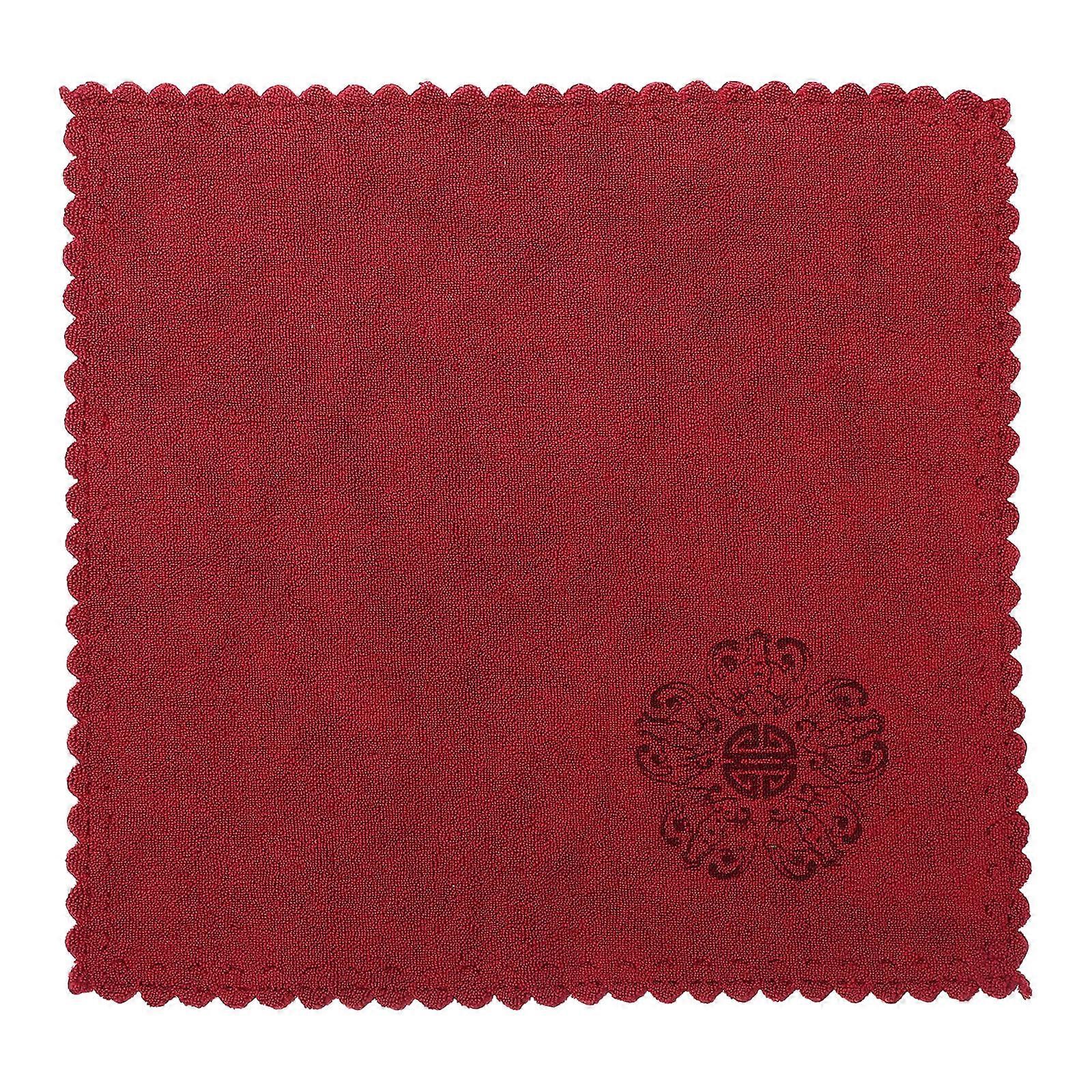 Elegant Thickened Absorbent Tea Towel Printed Dish Cloth for Quick Drying – Versatile Kitchen Accessory for Tea Parties, Ceremonies, and Everyday Use
