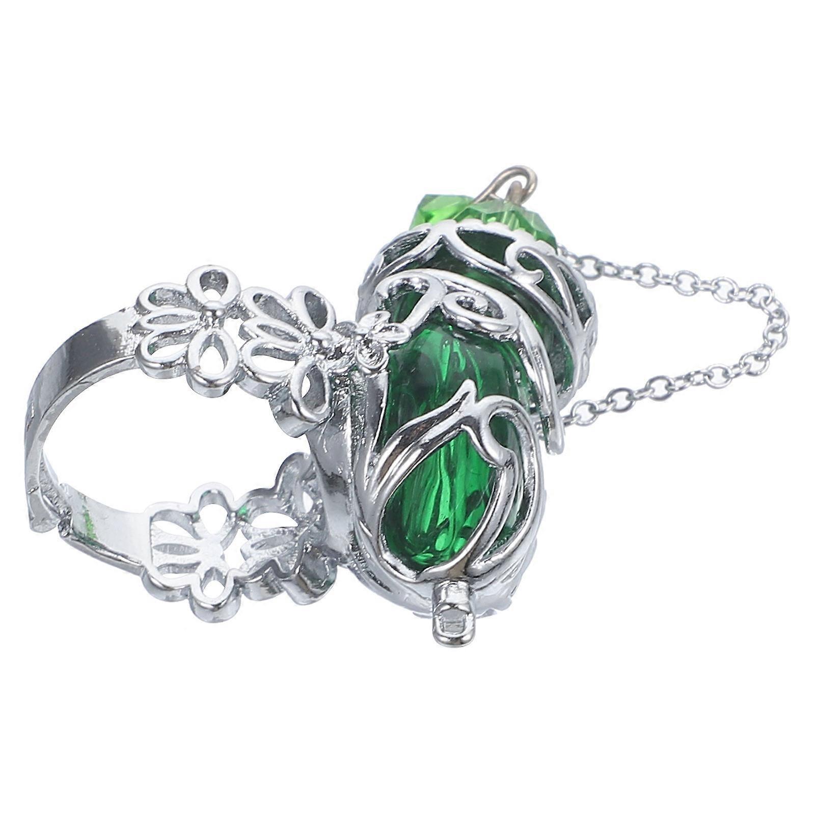 Finger Ornament Essential Oil Diffuser Ring Glass Simple Design Party 1Pack
