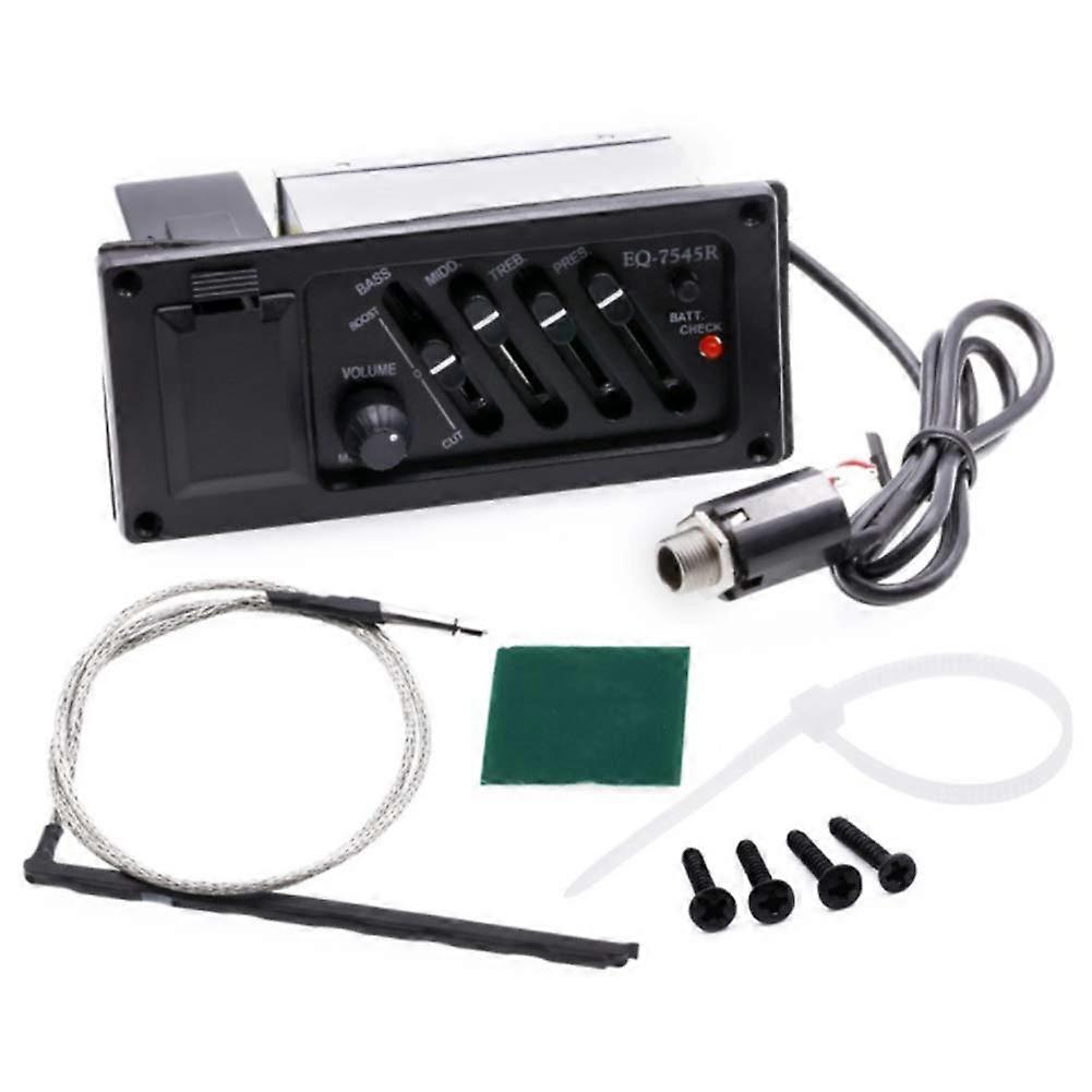 Piezo Equalizer 4band equalizer for tuner amplifier preamp acoustic guitar EQ7545R