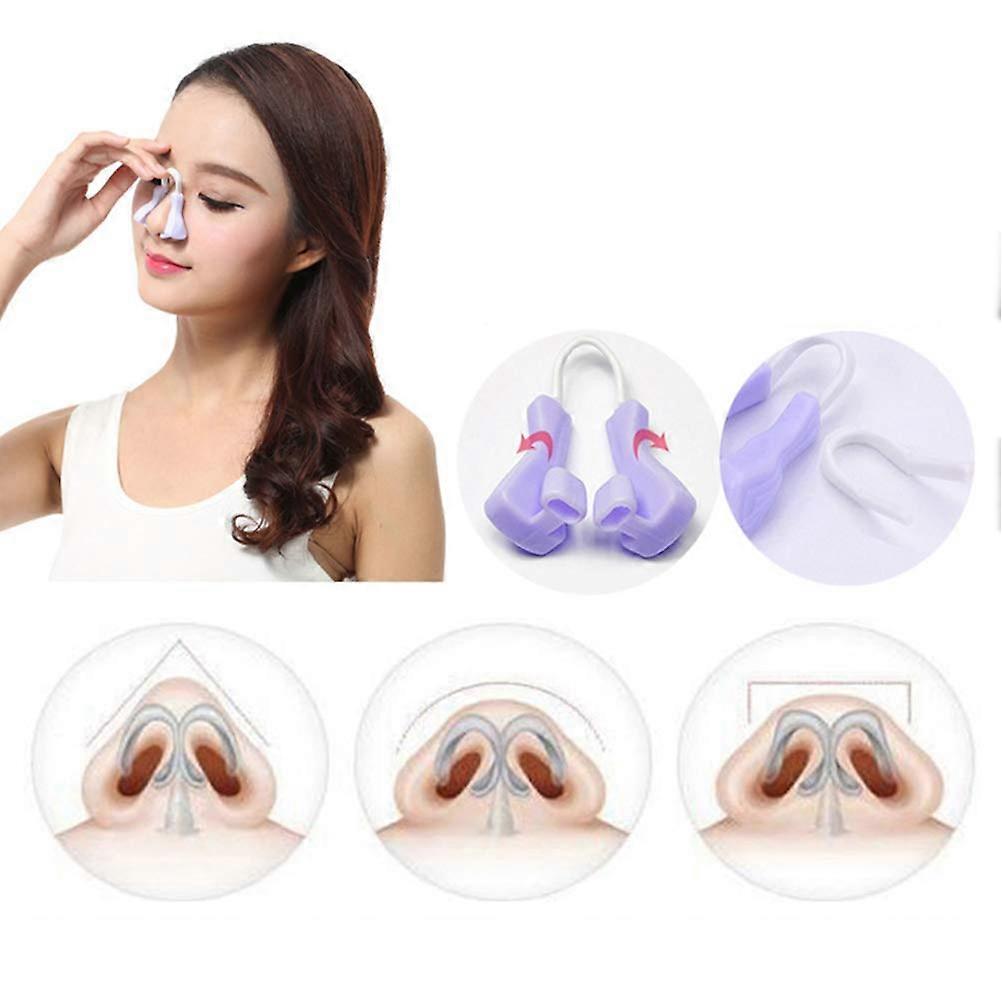 Nose Shaper Nose Clip Nose Shaper Straightening Nose Upwards Nose Up Clip Silicone Nose Clip Flat Hypertrophic Collapsed Nose Purple