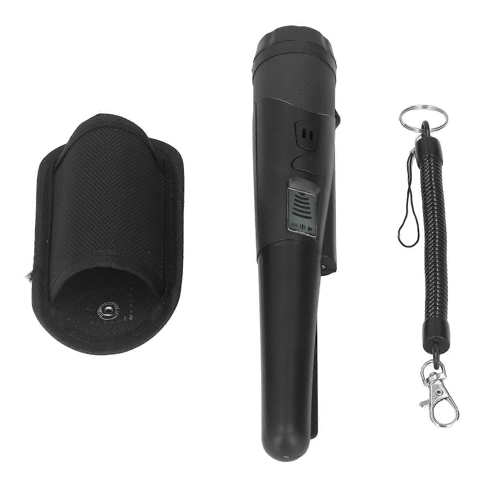 Metal Detector Professional High Sensitivity Portable Handheld Metal Detector with LCD Display Flashlight Function BlackYMJJ