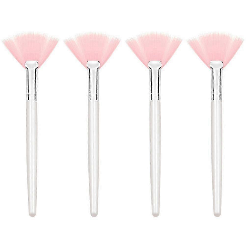 4Pcs Fan Brushes Face Makeup Brush Highlighting Brush Cheekbones Brushes