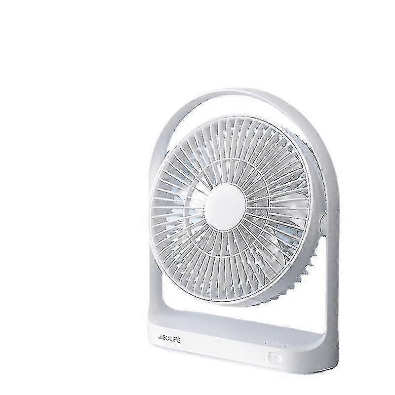 USB Desk Fan 4-Speed Quiet Portable 330° Rotation White