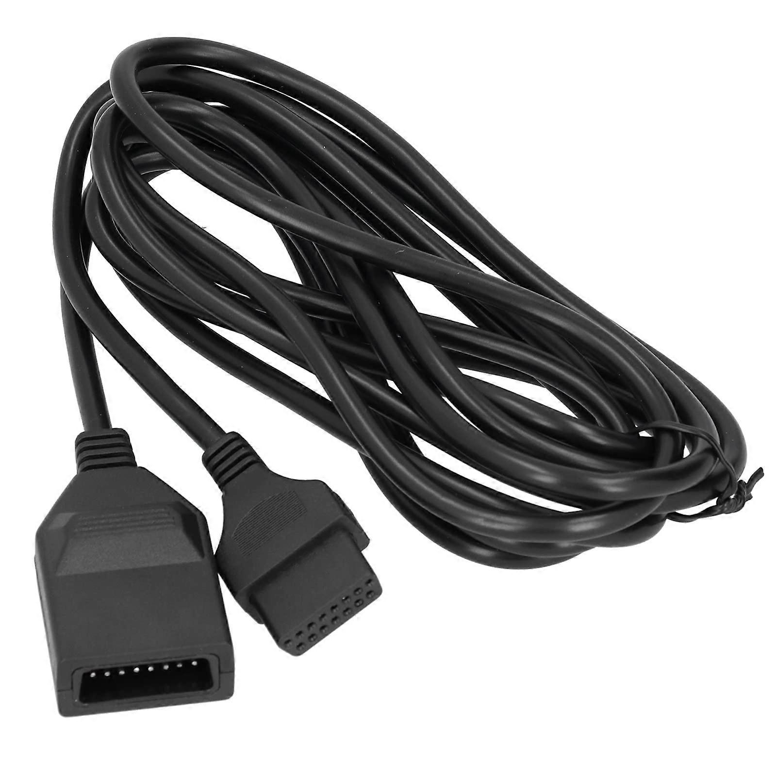Controller Extension Cable, 3m Gamepad 15 Pin Extension Cable Compatible with SNK Neo Geo AES/CD