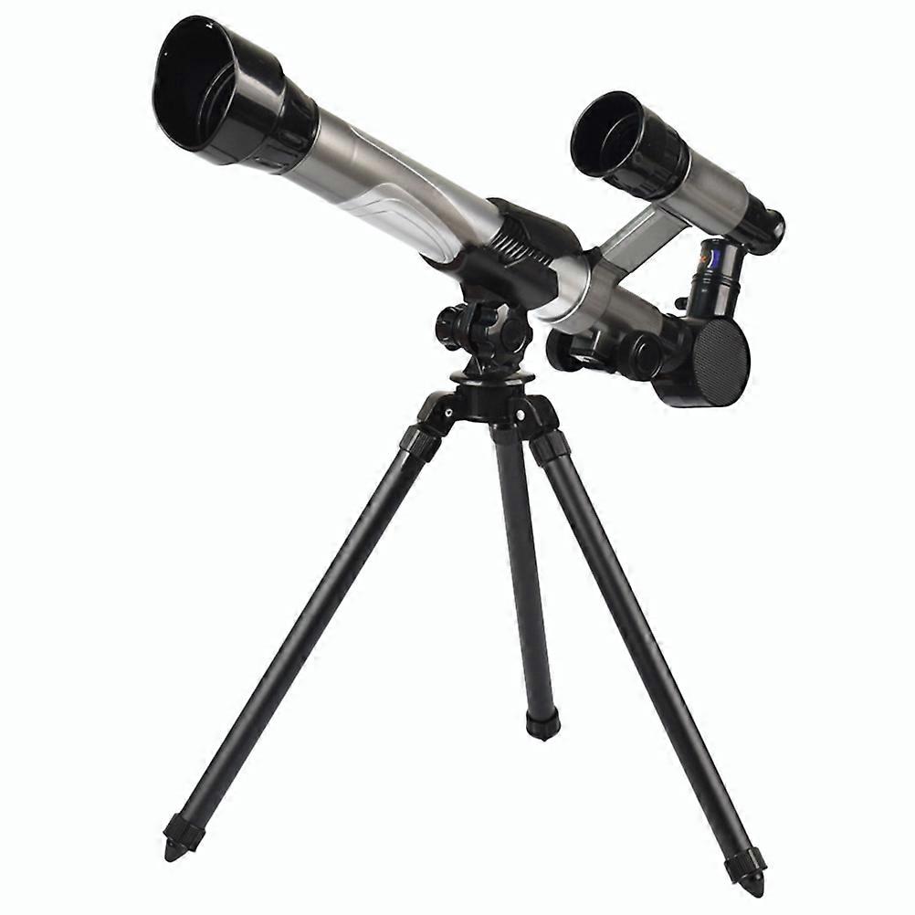 Astronomical Telescope with Tripod for Kids Made of Plastic Black Color Beginner Friendly Portable and Adjustable 2040X Eyepiece