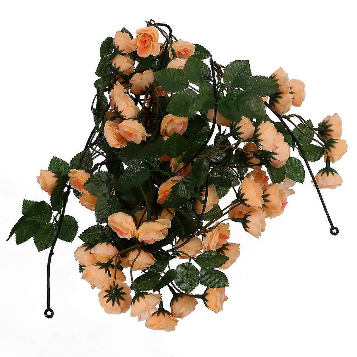 Multi Color Lifelike Simulation Rose Vine for Home Decor Made of Plastic 1.8M