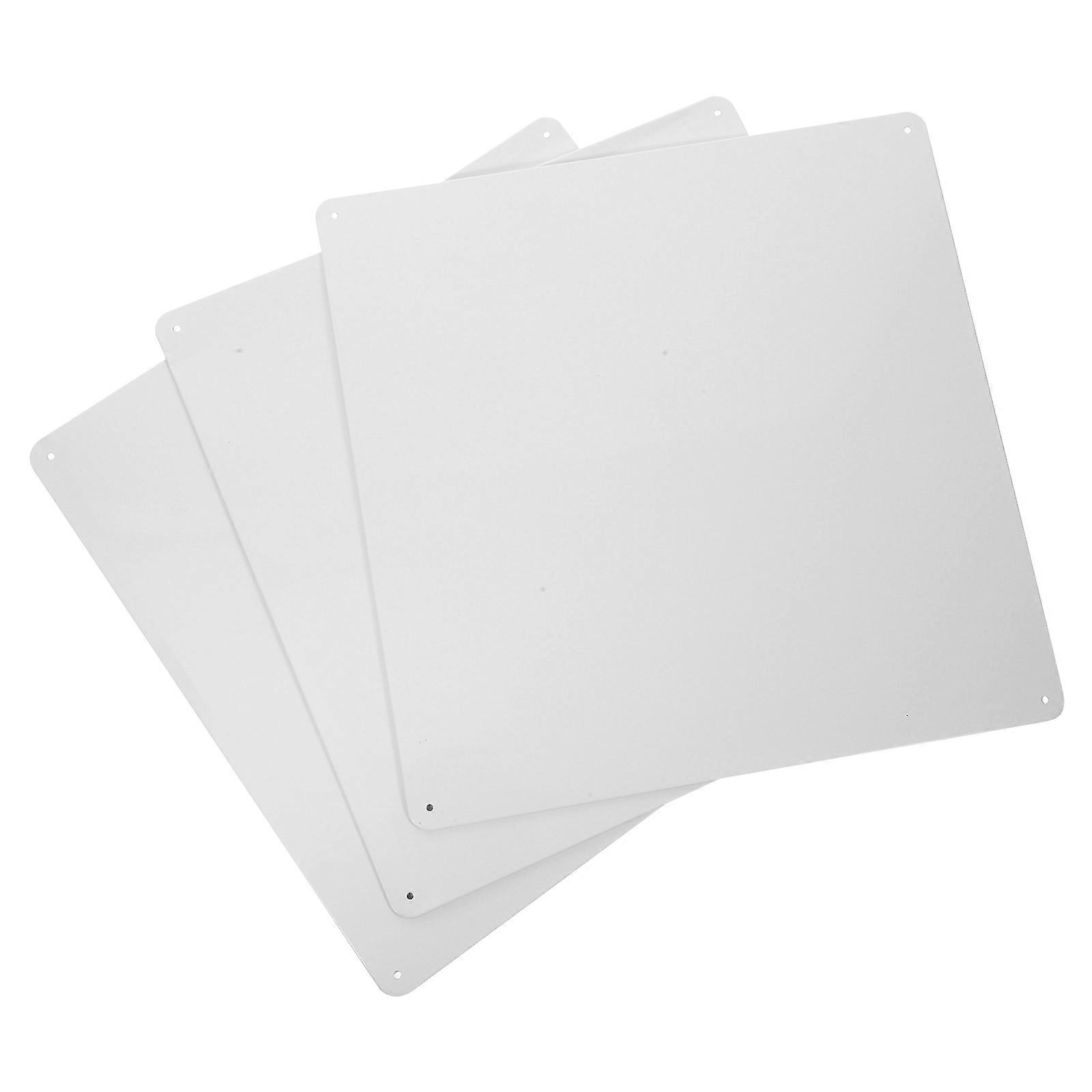 Iron Blank Panel DIY Creativity Metal Photo Signs Blanks 30X30cm For Table Bedroom 3Pcs