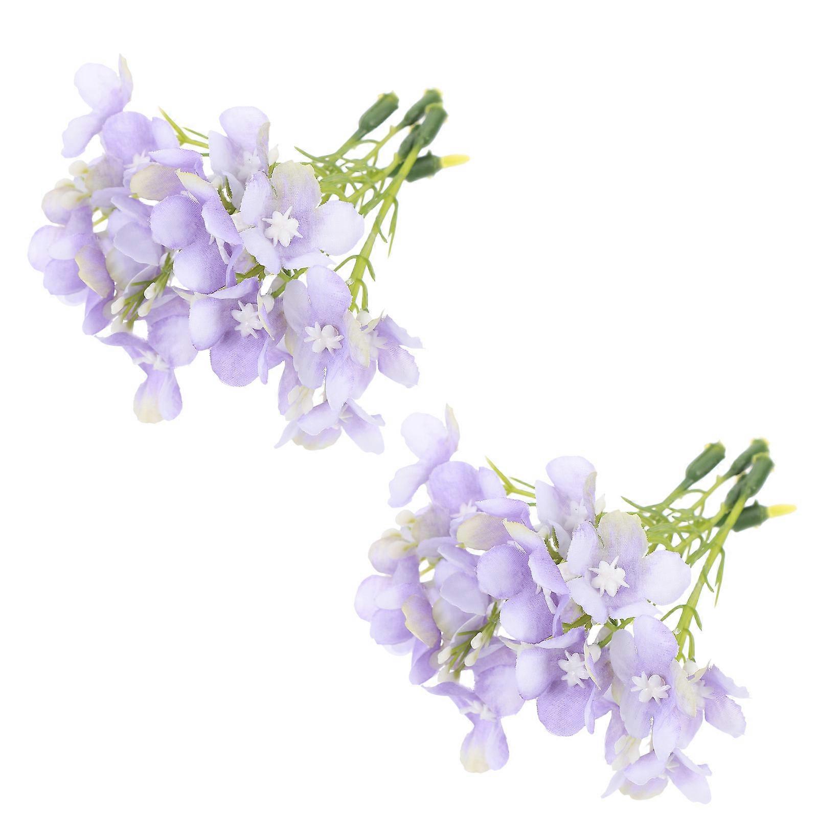 20PCS Silk Hydrangea Flower Picks Realistic Artificial Hydrangeas for DIY Decor, Weddings, Tea Parties, Hair Accessories, and Celebrations