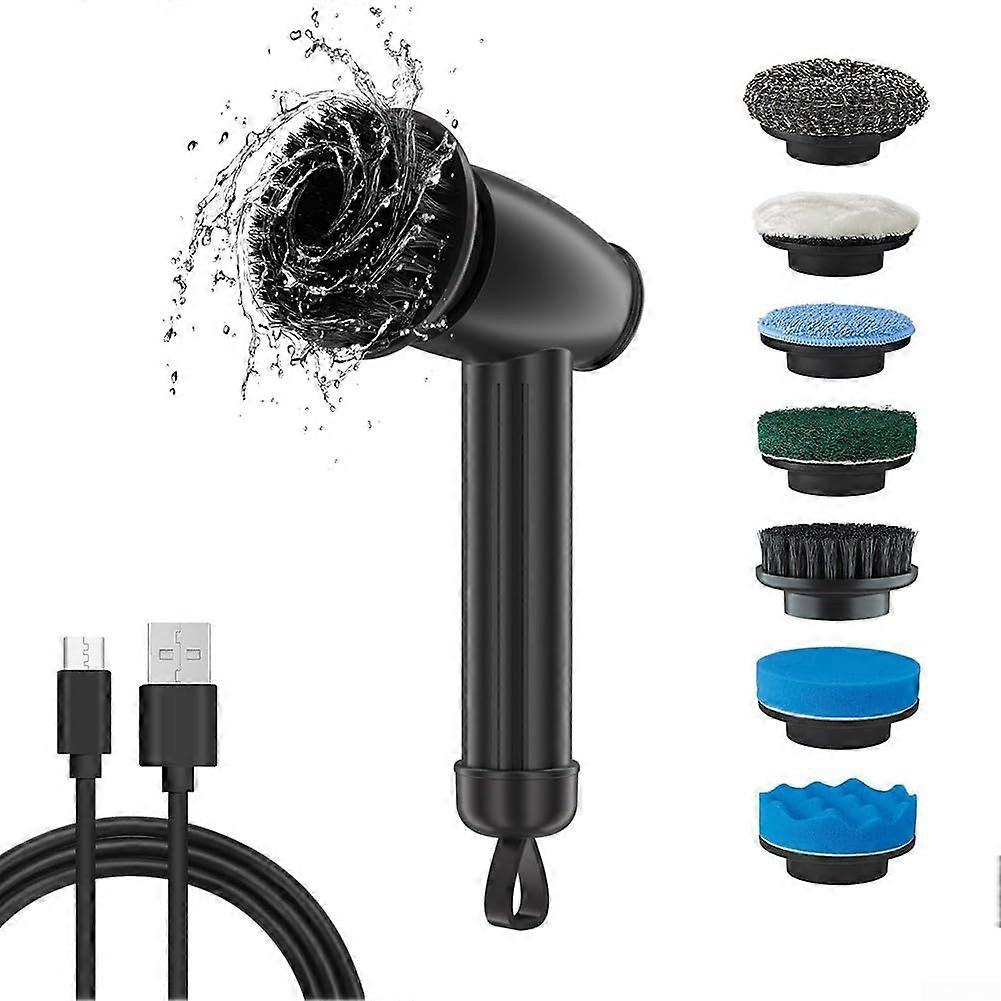 Portable Rechargeable Car Polishing Brush Cordless With Adjustable Speeds For Easy Cleaning And Maintenance