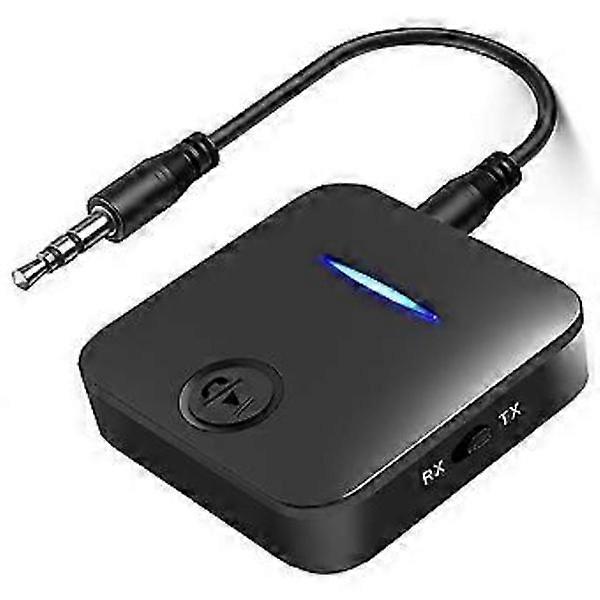 Bluetooth transmitter receiver 3.5mm jack Bluetooth 5.1 auxiliary audio wireless adapter for PC TV headset car computer