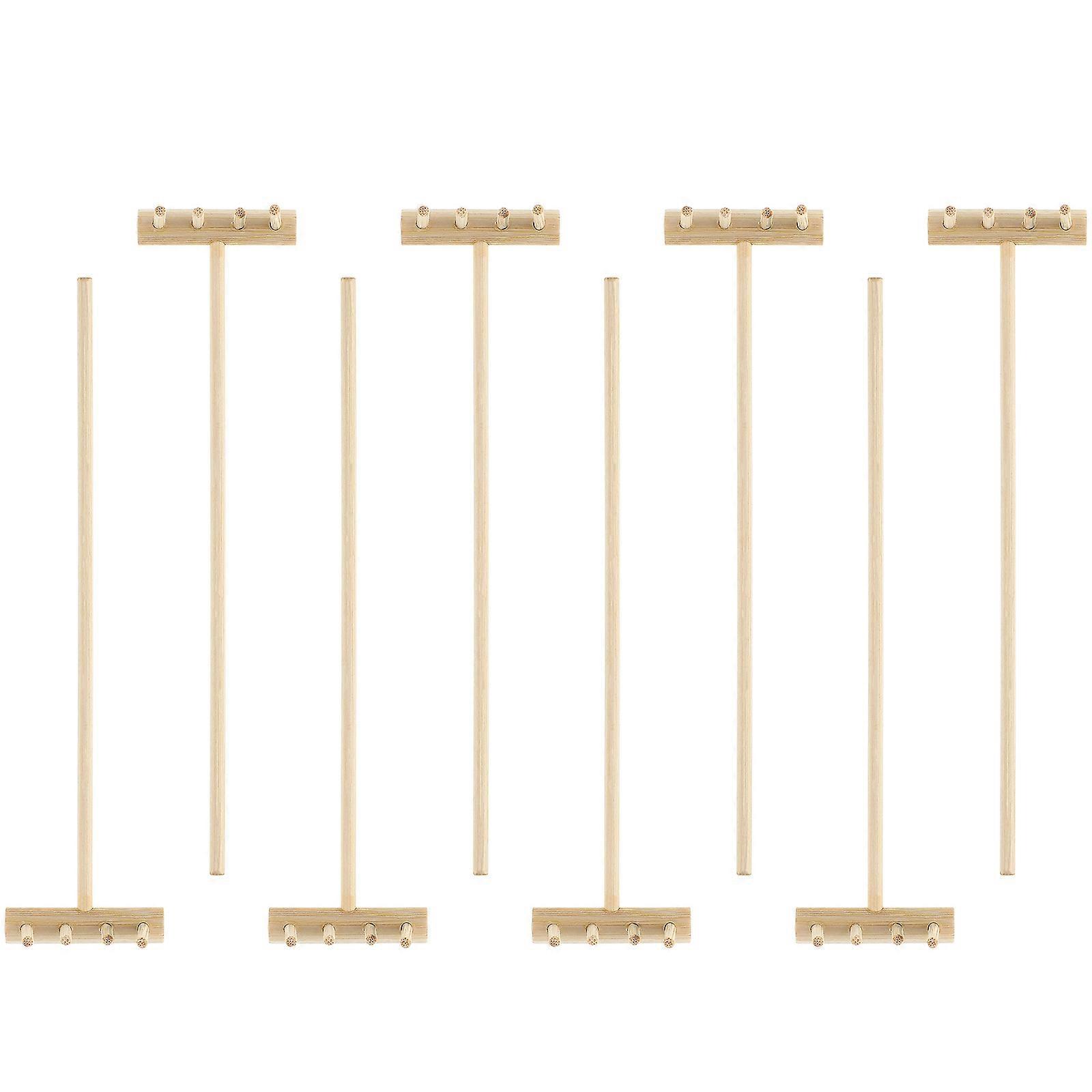 8 Pcs Mini Zen Sand Rake Bamboo Tools Kit for Sand Table Craft and Desktop Decoration